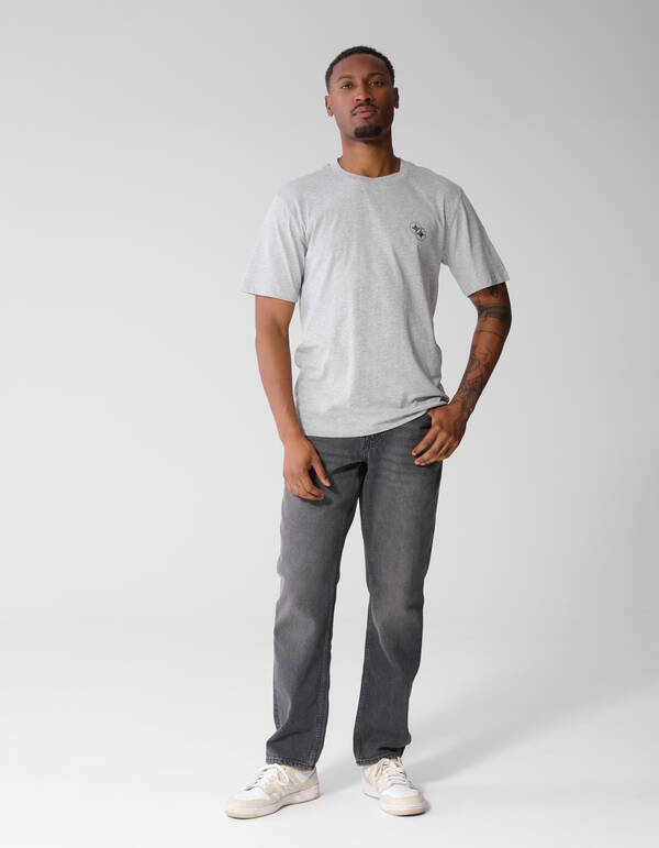 Diagonal-T-Shirt Hellgrau SHOEBY MEN