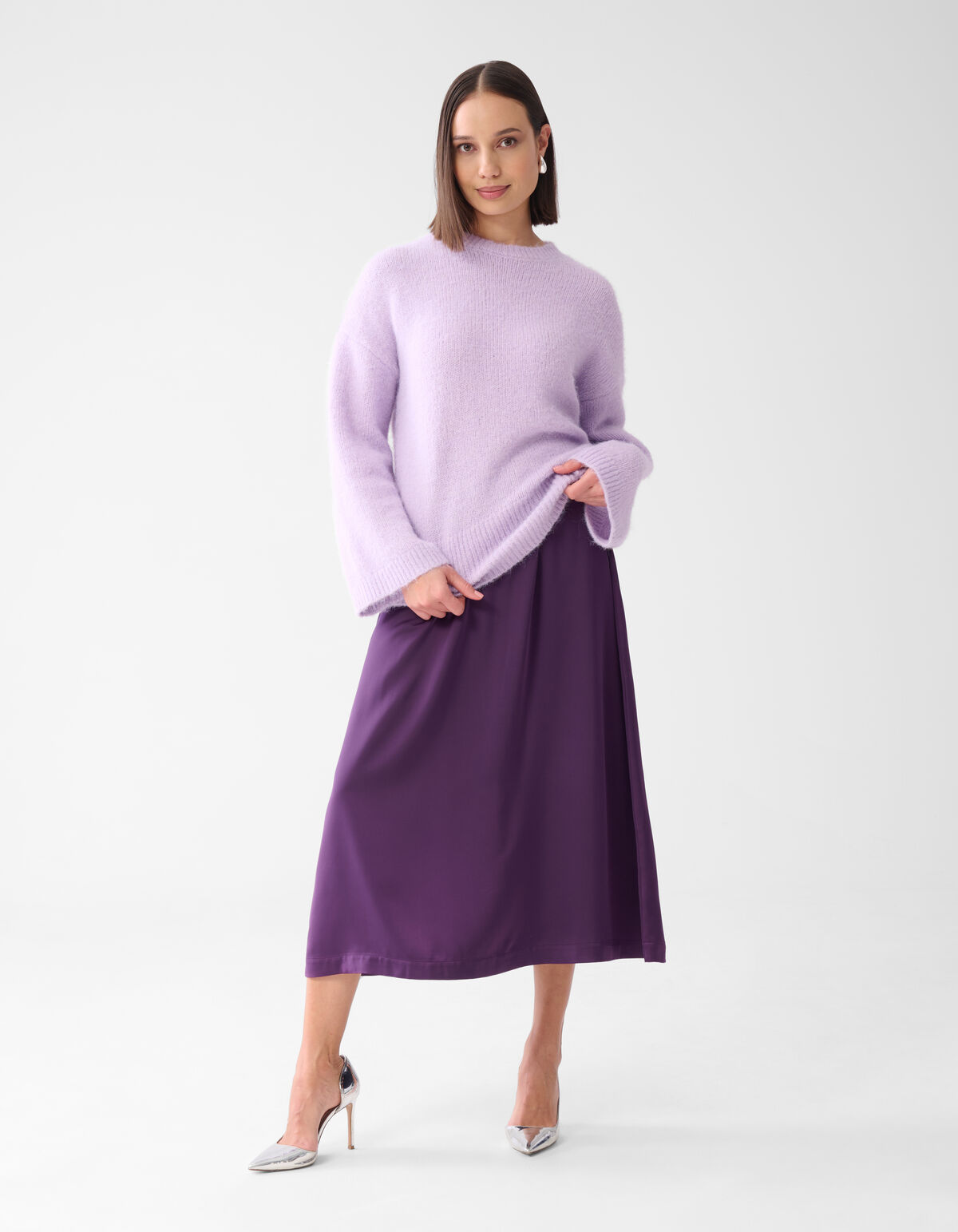 Oversized Pullover Hellviolett SHOEBY WOMEN