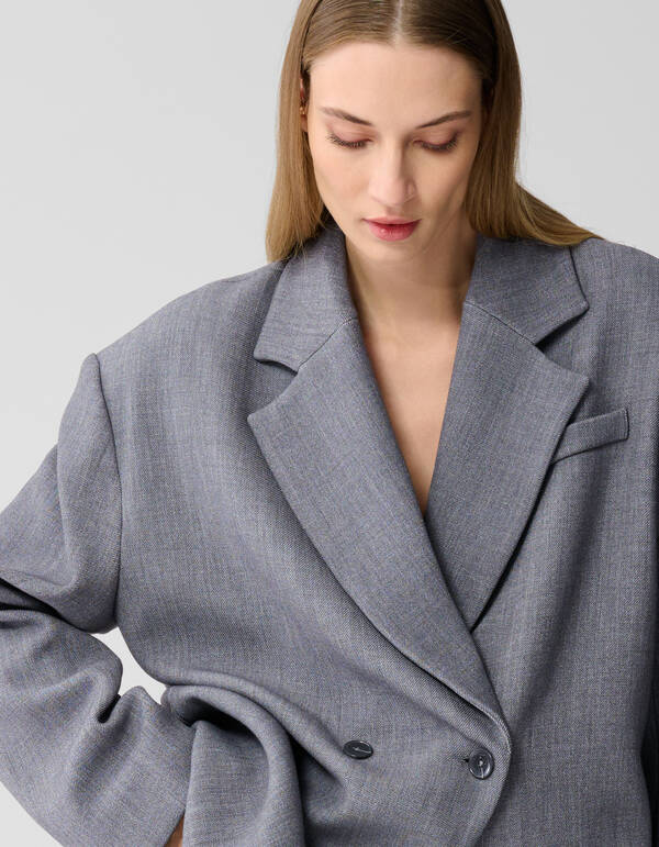Oversized-Schulterblazer Grau Von Lonneke SHOEBY WOMEN