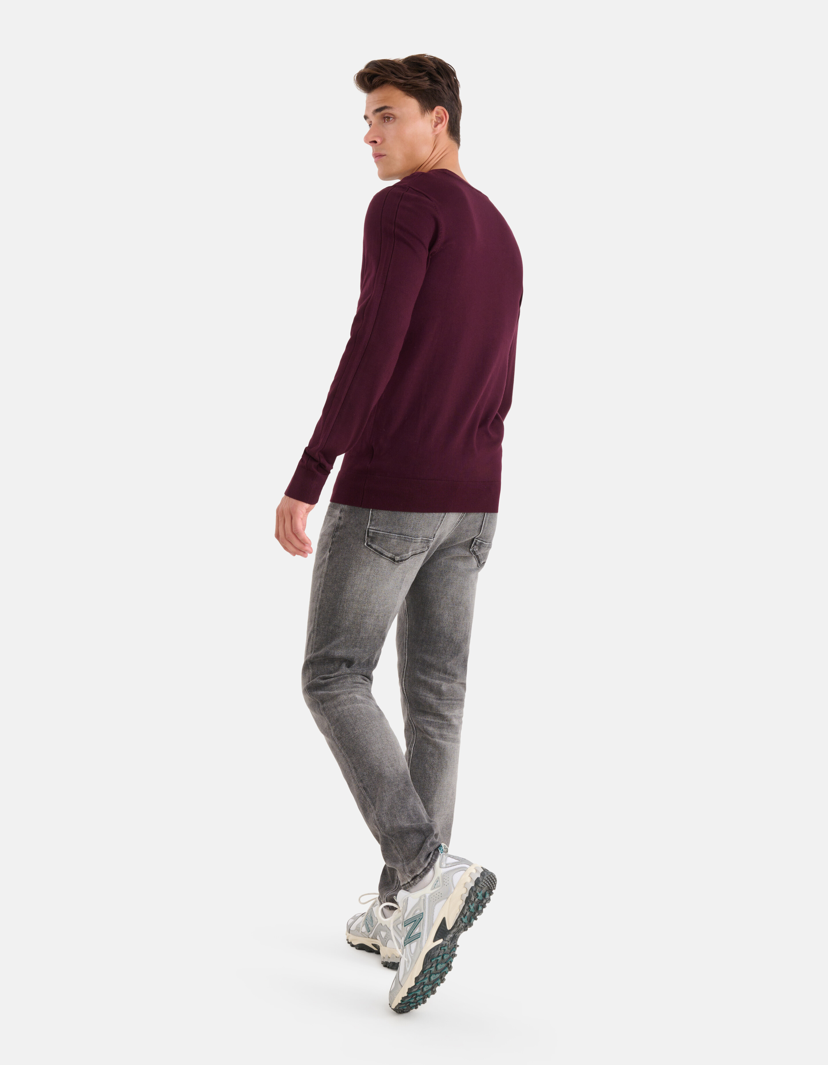 Crewneck Trui Bordeaux SHOEBY MEN