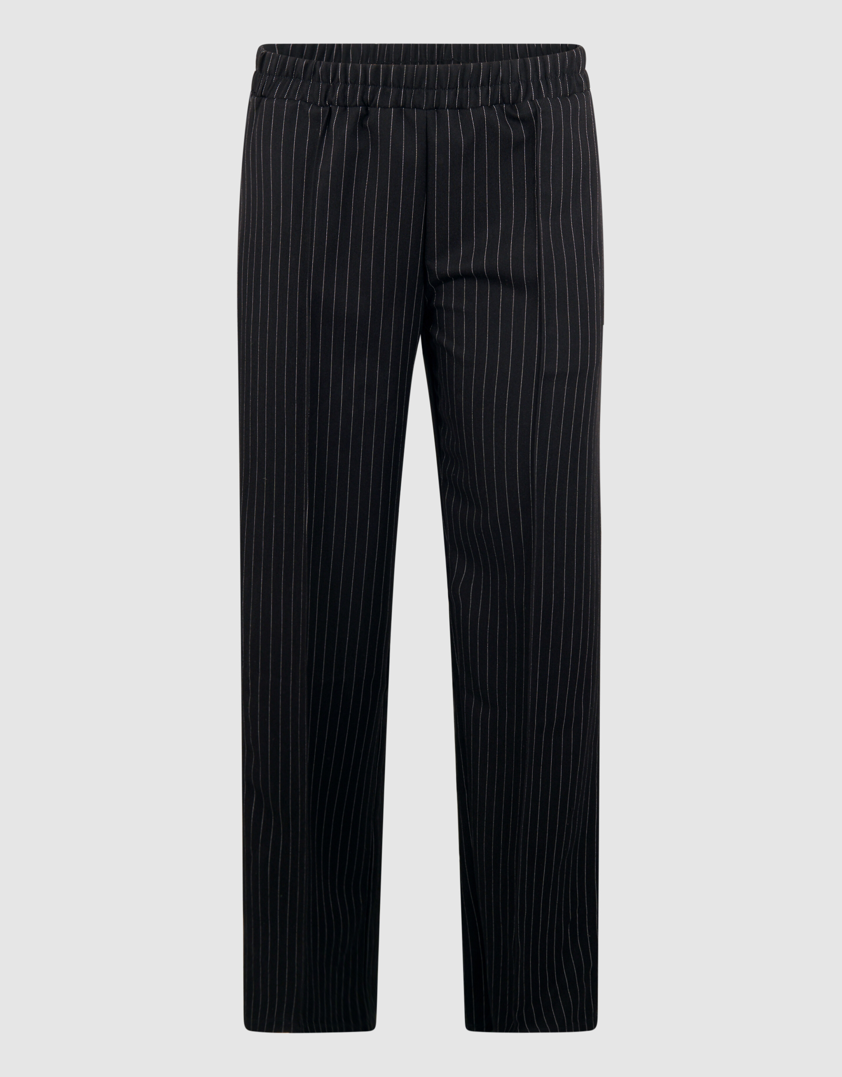 Nadelstreifenhose mit weitem Bein Schwarz SHOEBY WOMEN