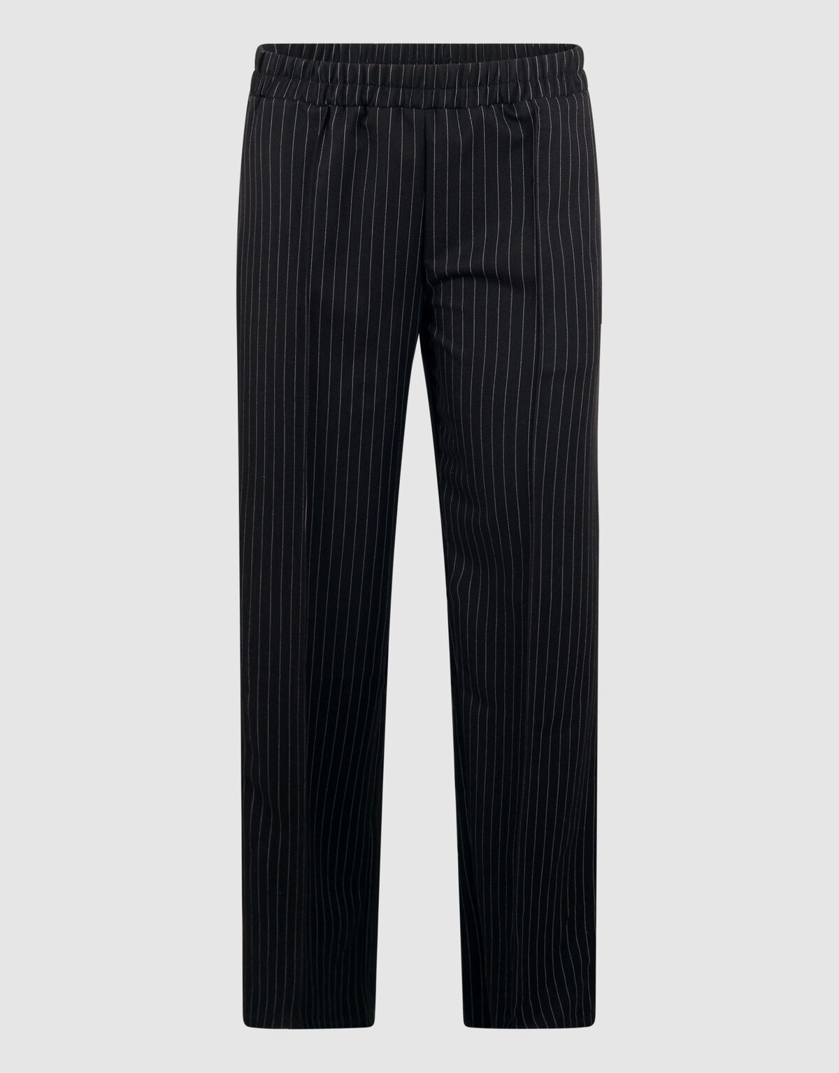 Nadelstreifenhose mit weitem Bein Schwarz SHOEBY WOMEN