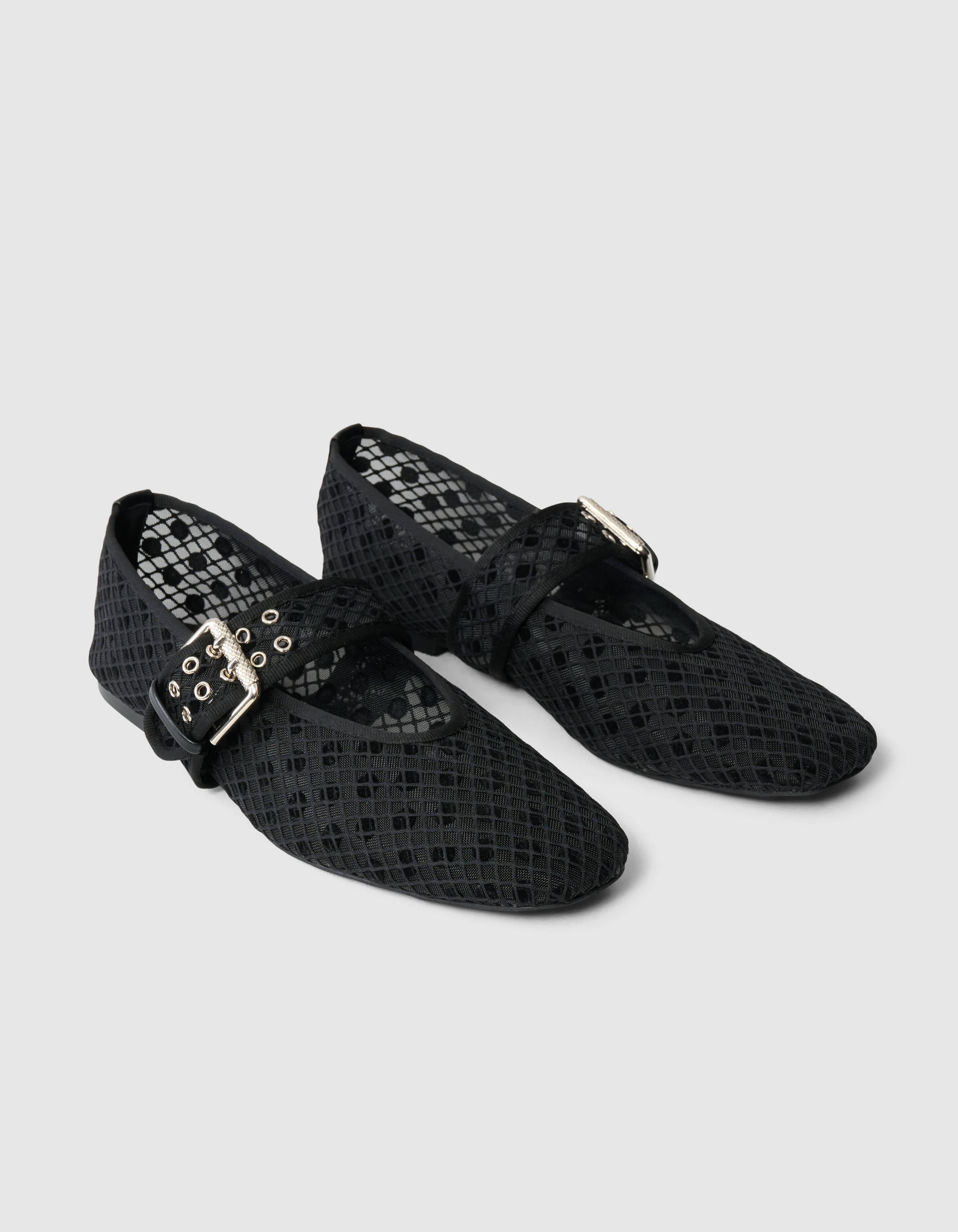 Polkadot Mesh Slipper Schwarz SCHOENEN SHOEBY