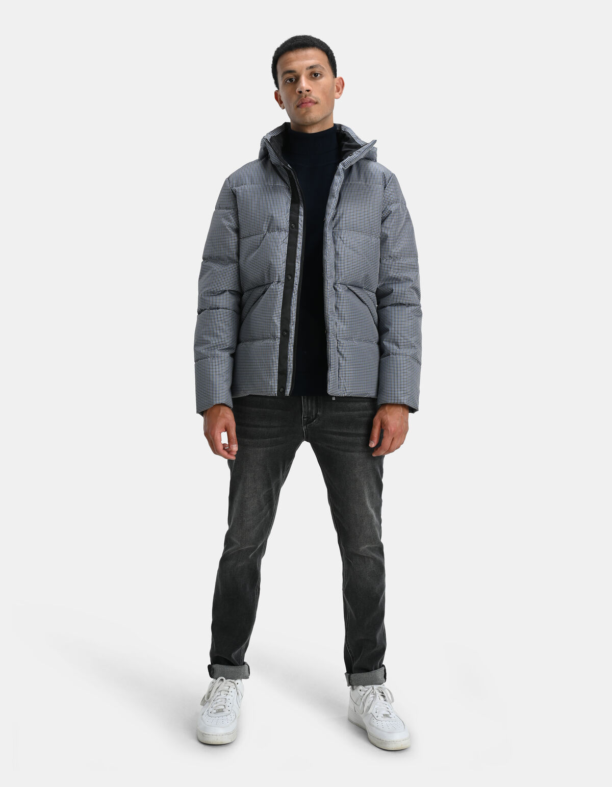 Pufferjacke mit Karomuster SHOEBY MEN