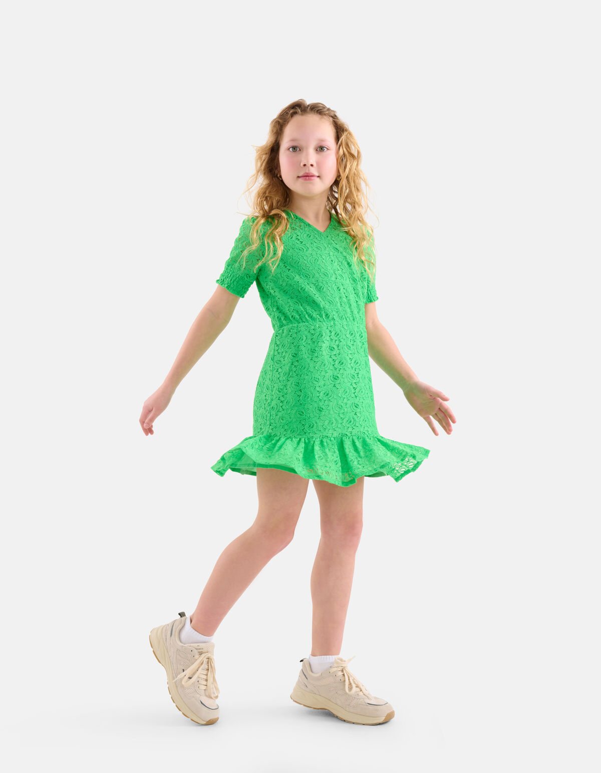 Spitzenkleid Grün SHOEBY GIRLS