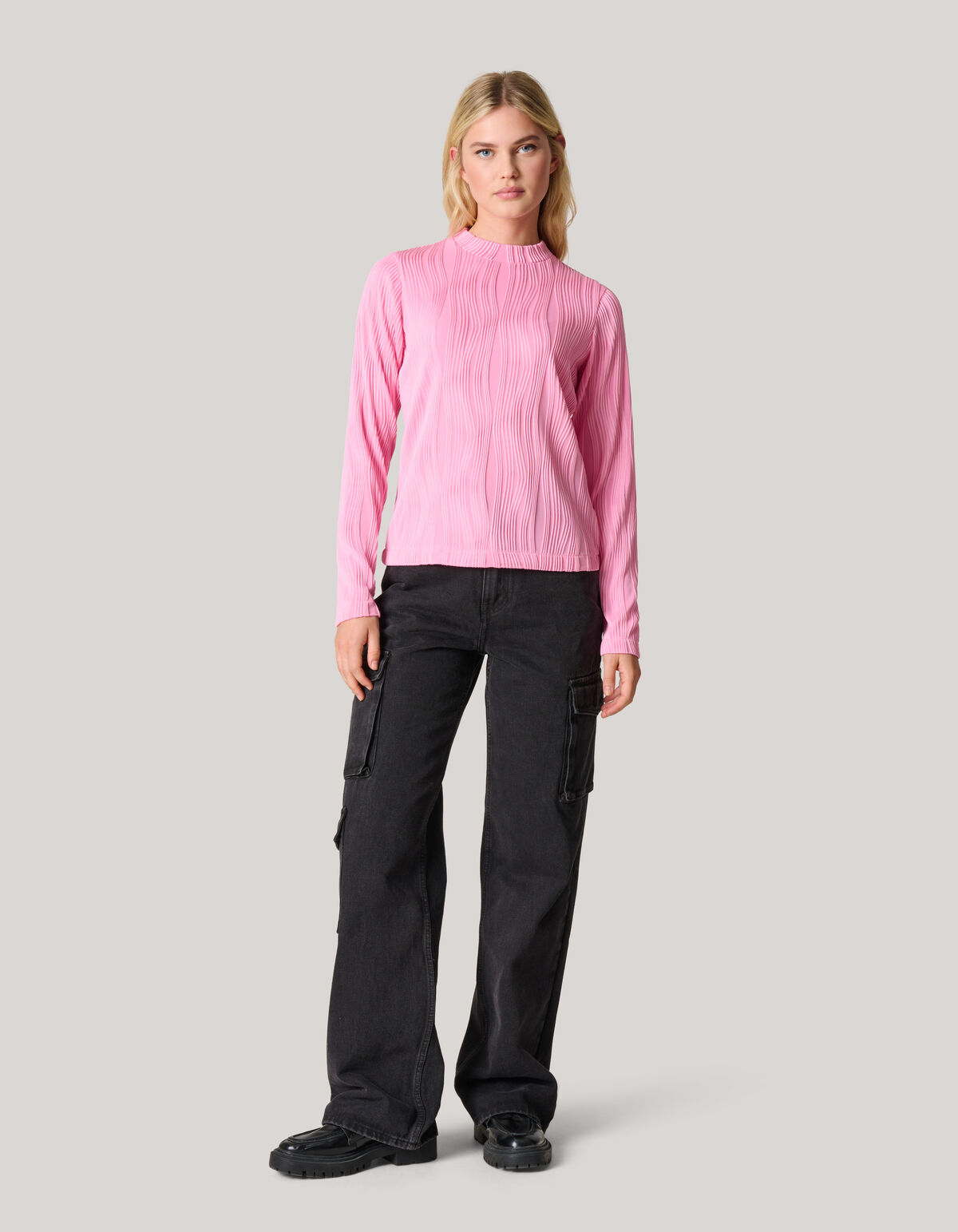 Swirl Crinkle Top Rosa SHOEBY WOMEN