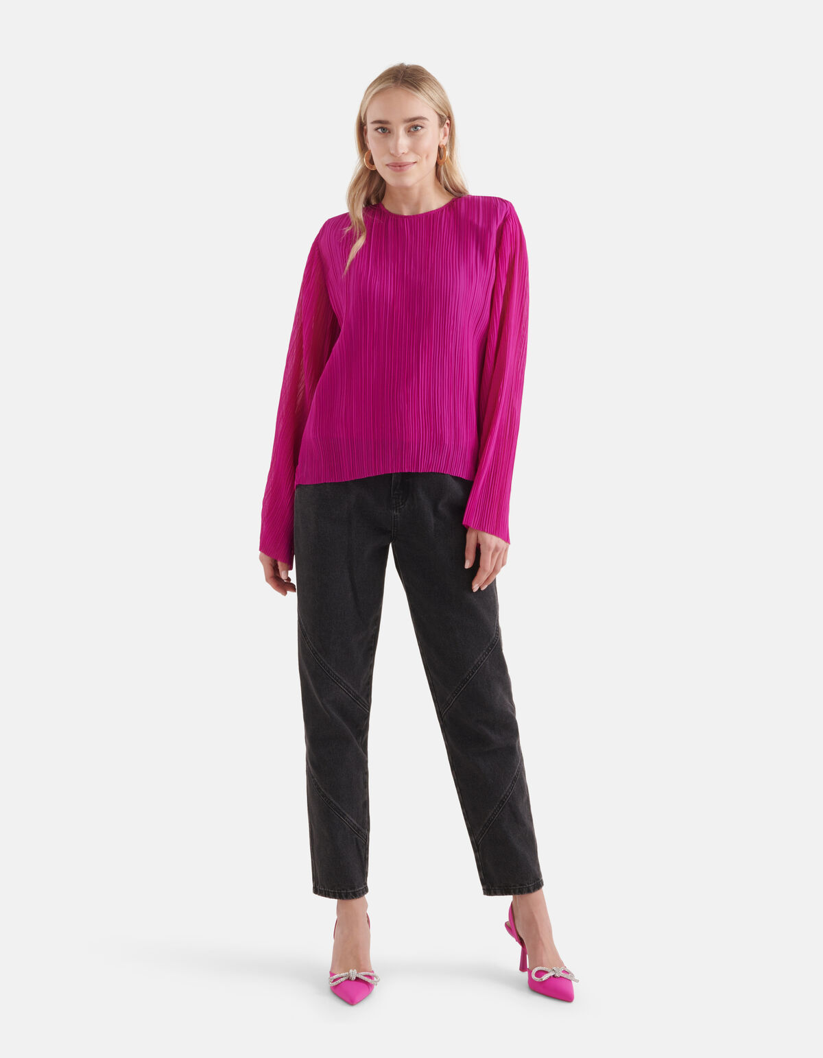 Plissee-Top Rosa SHOEBY WOMEN