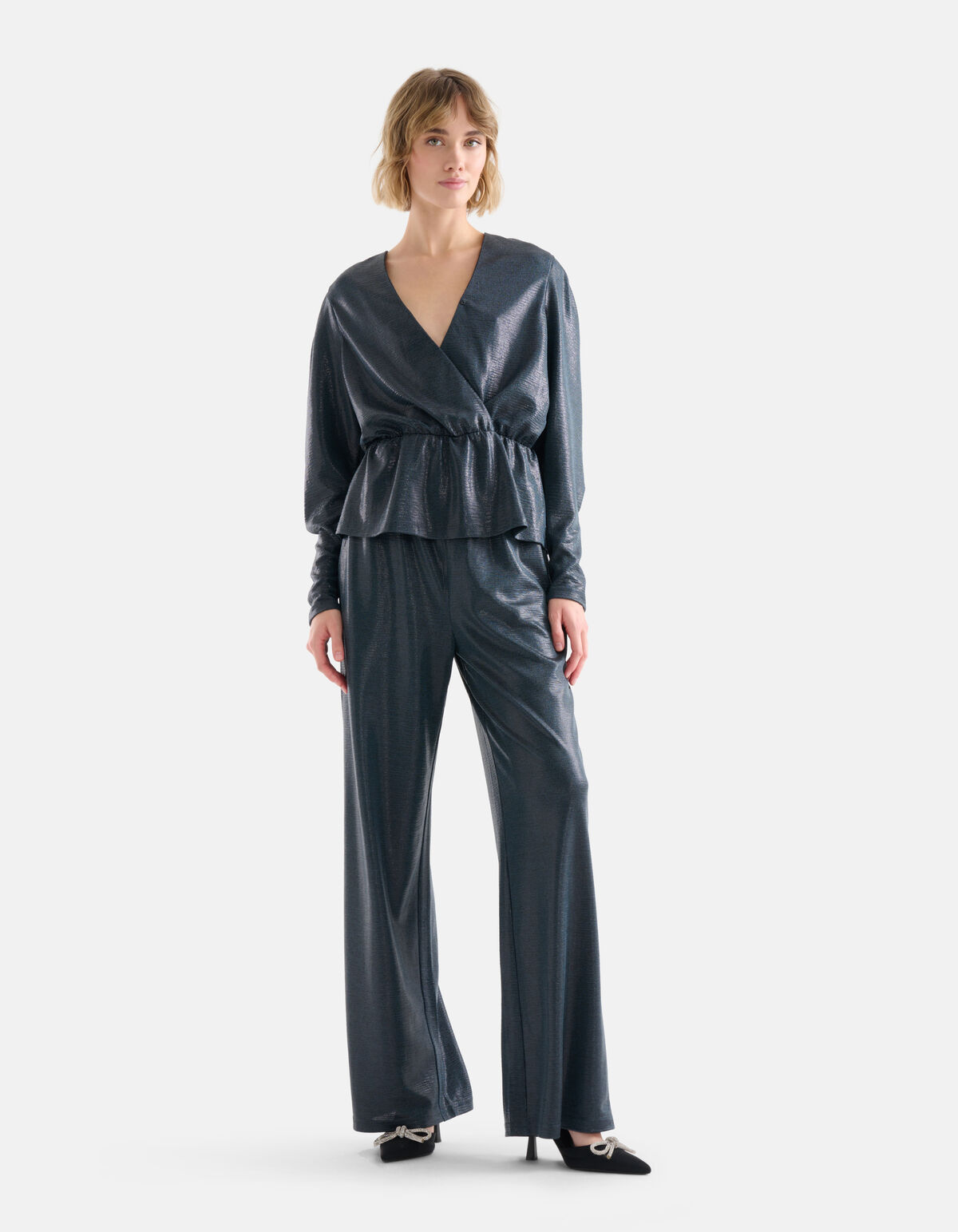 Glänzende Hose Blau SHOEBY WOMEN