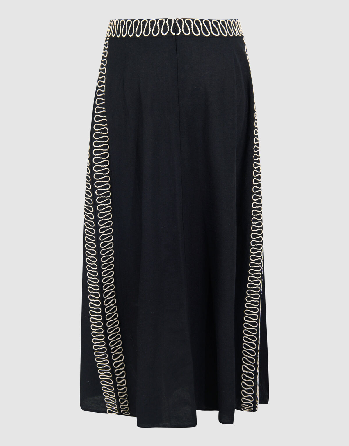 bestickte Maxirock Schwarz SHOEBY WOMEN