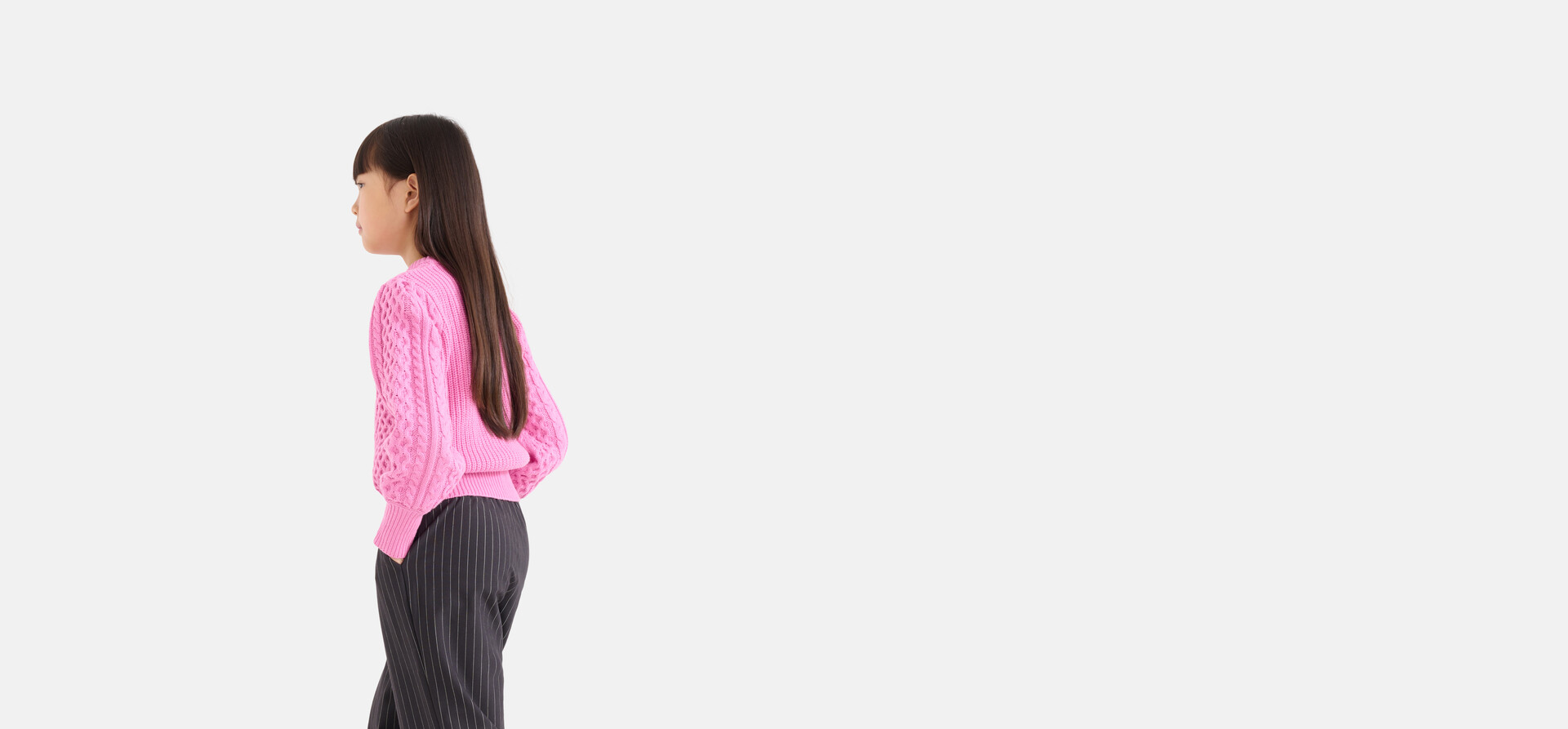Strickpullover mit Zopfmuster Rosa SHOEBY GIRLS
