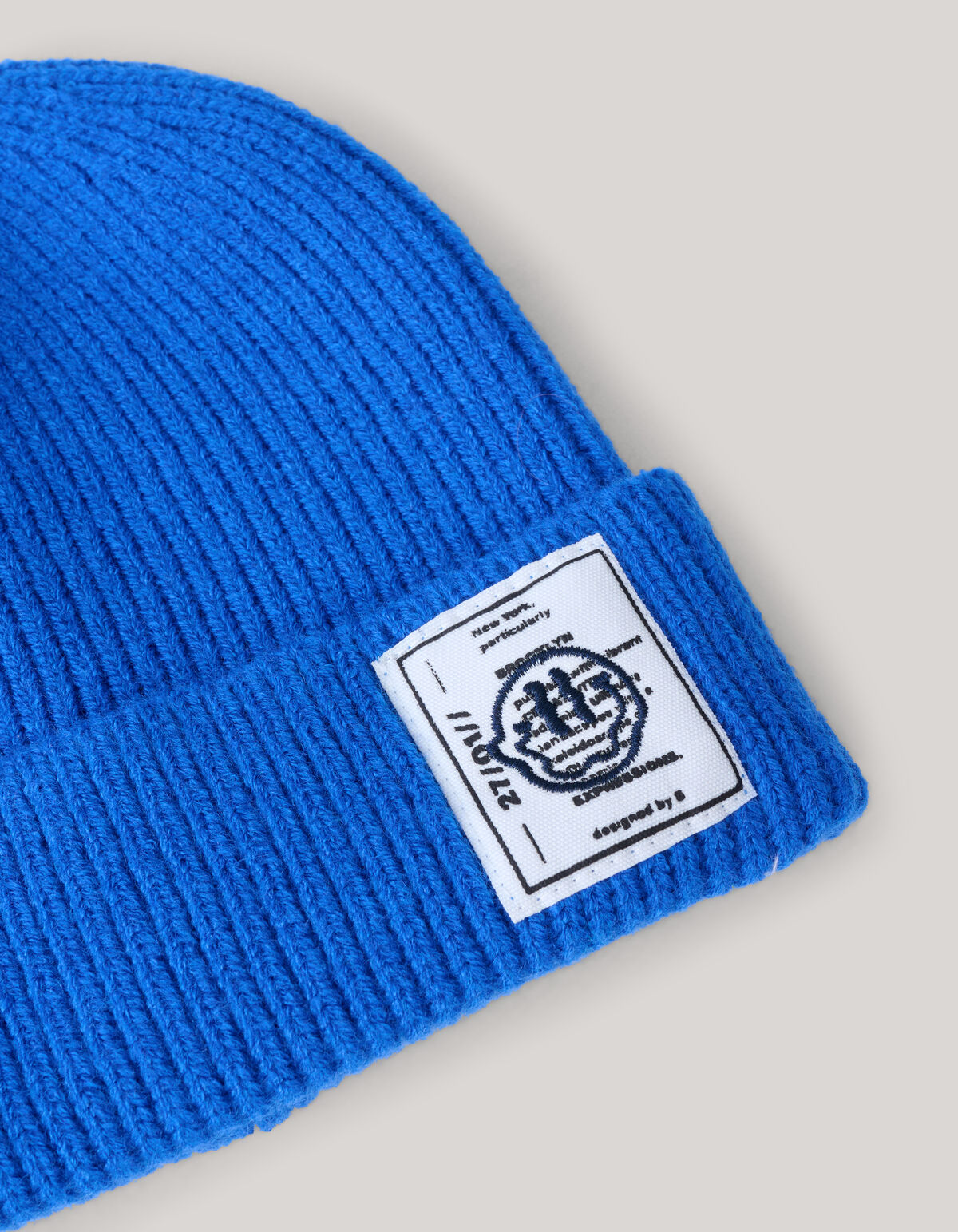 Label Beanie Blau SHOEBY ACCESSOIRES
