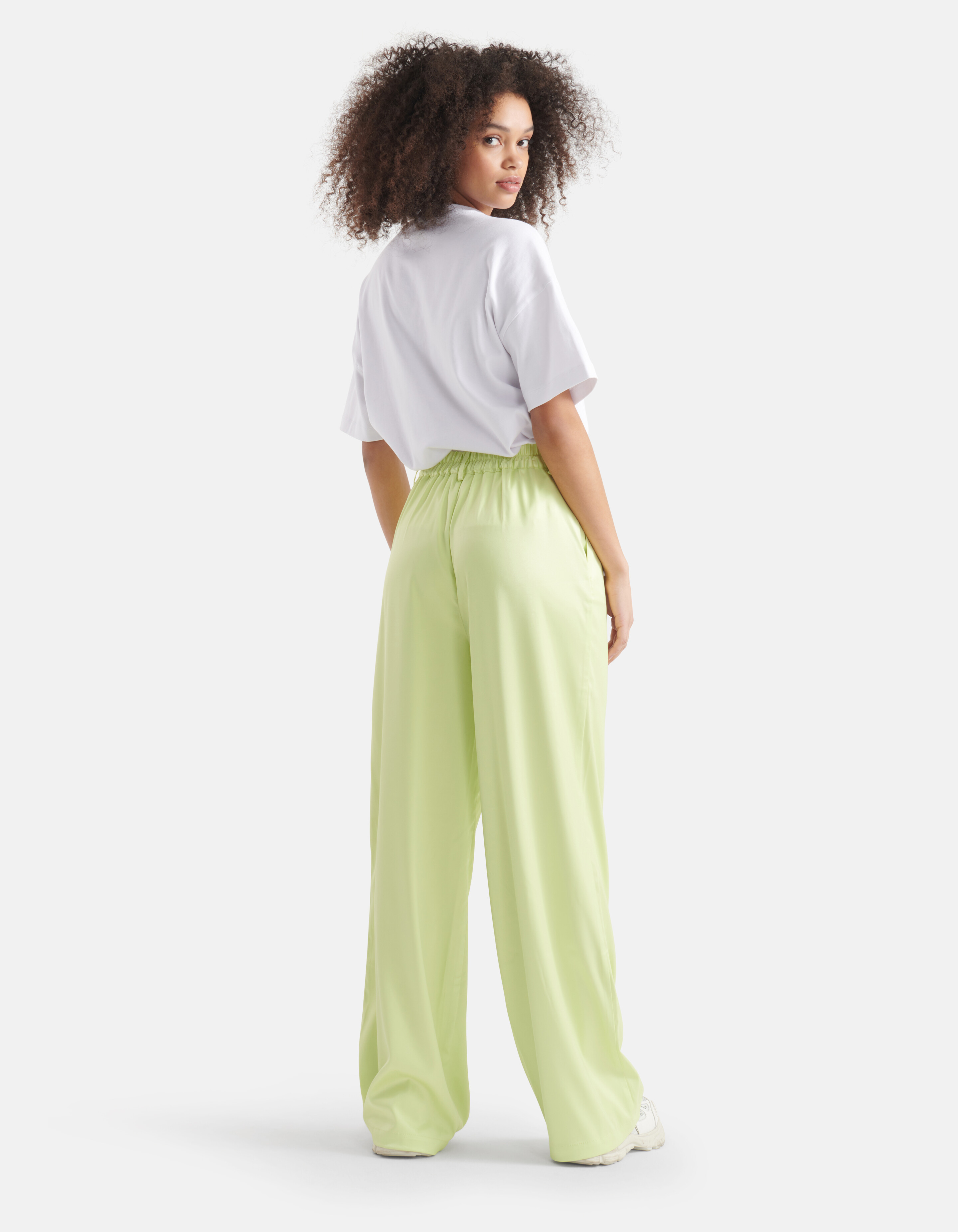 Satinhose Lindgrün SHOEBY WOMEN