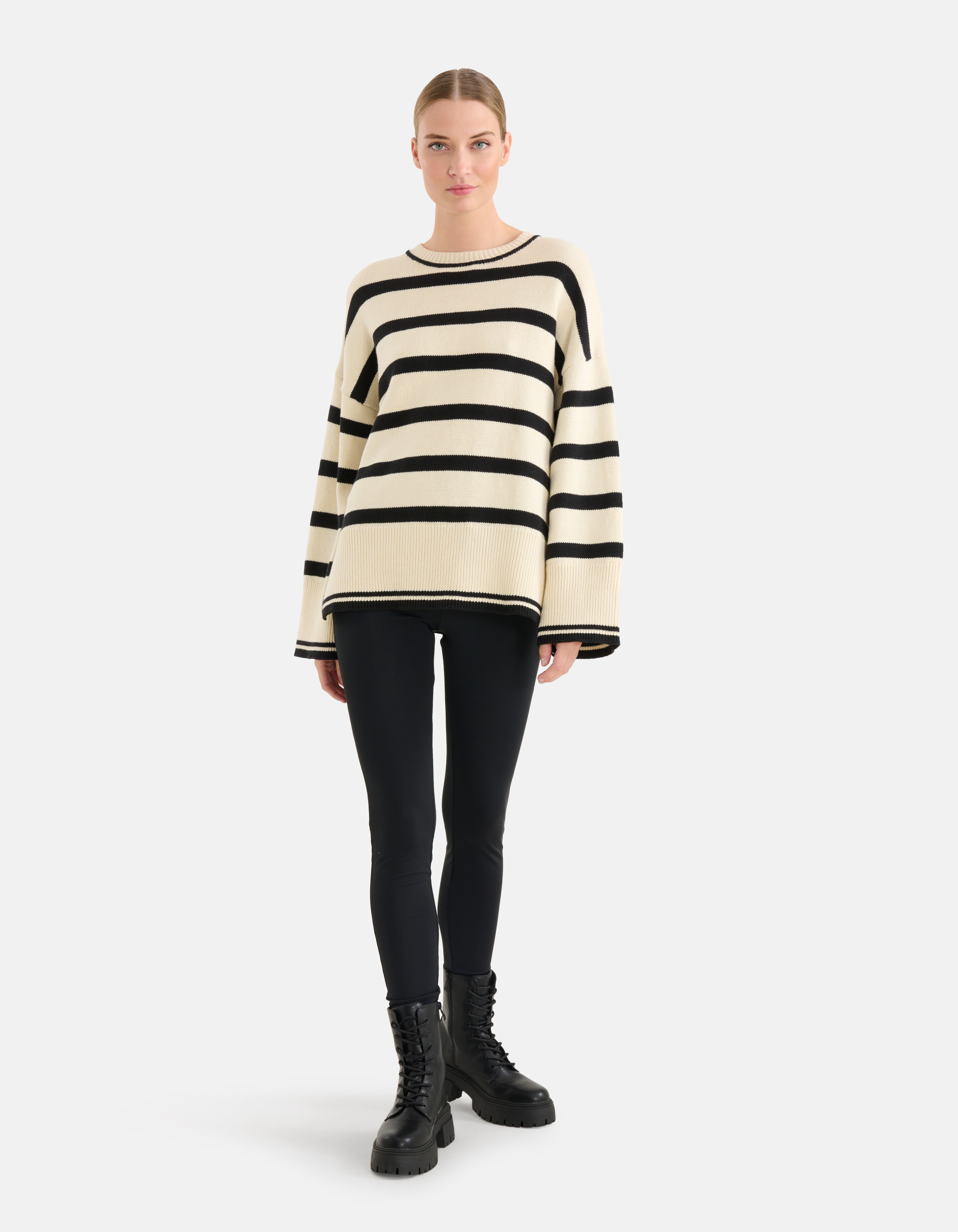 Gestreifter Pullover Off White von Mieke SHOEBY WOMEN