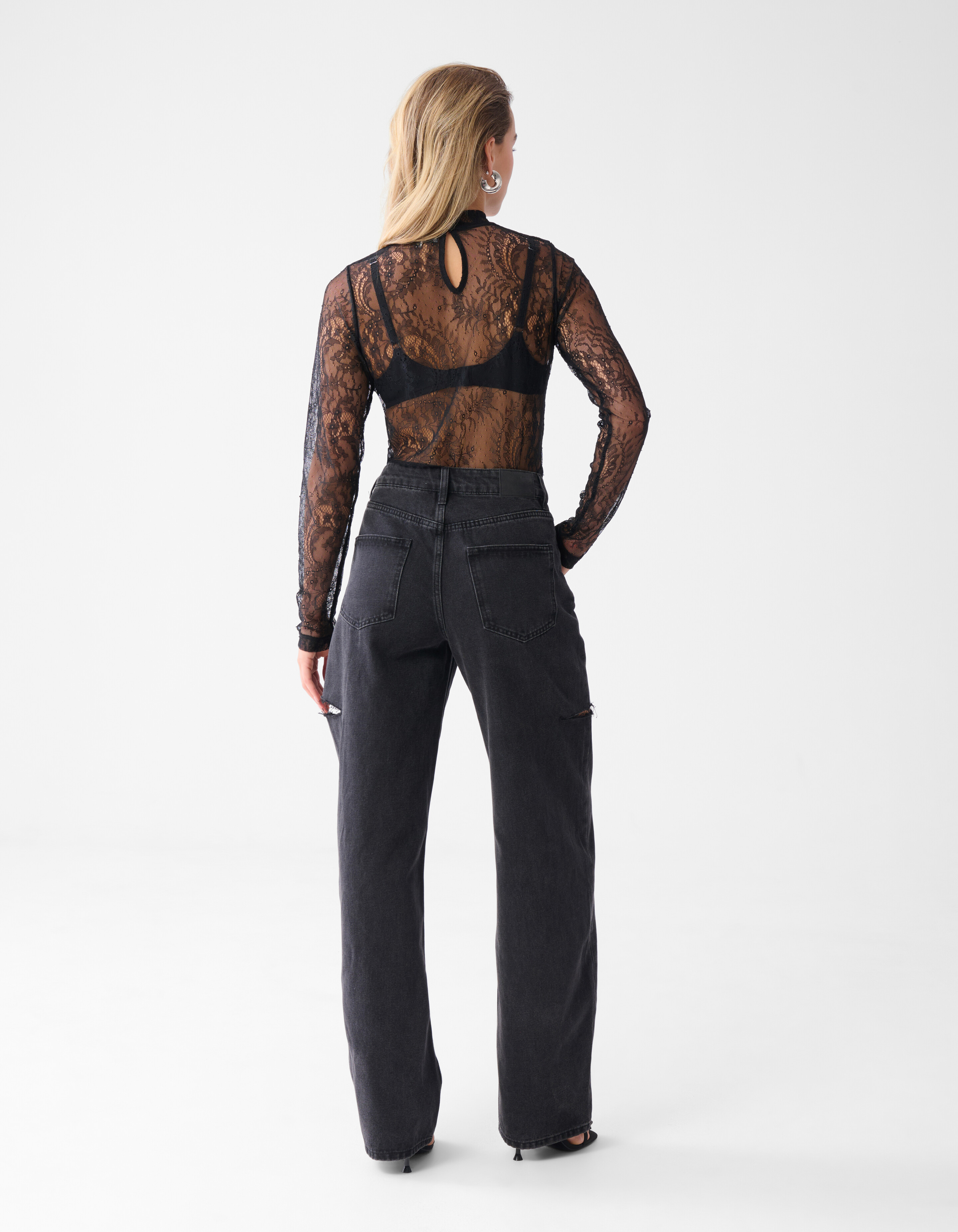 Spitzentop Schwarz von Monica SHOEBY WOMEN