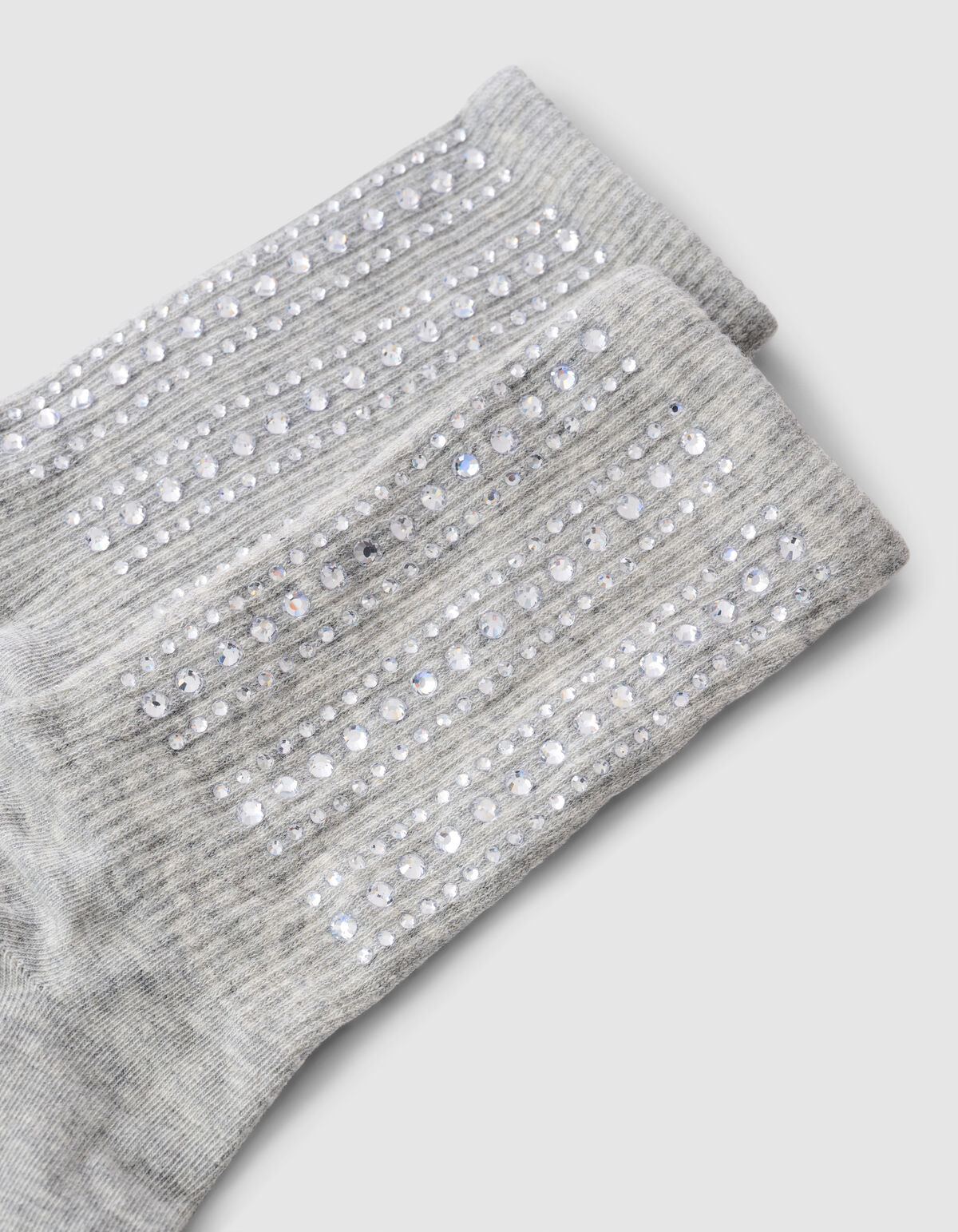 Strass-Socke Hellgrau SHOEBY ACCESSOIRES