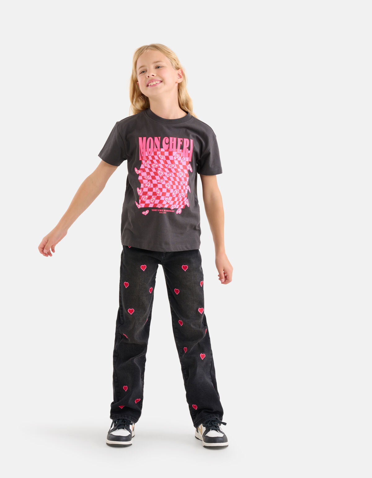 Artwork T-shirt Dunkelgrau SHOEBY GIRLS