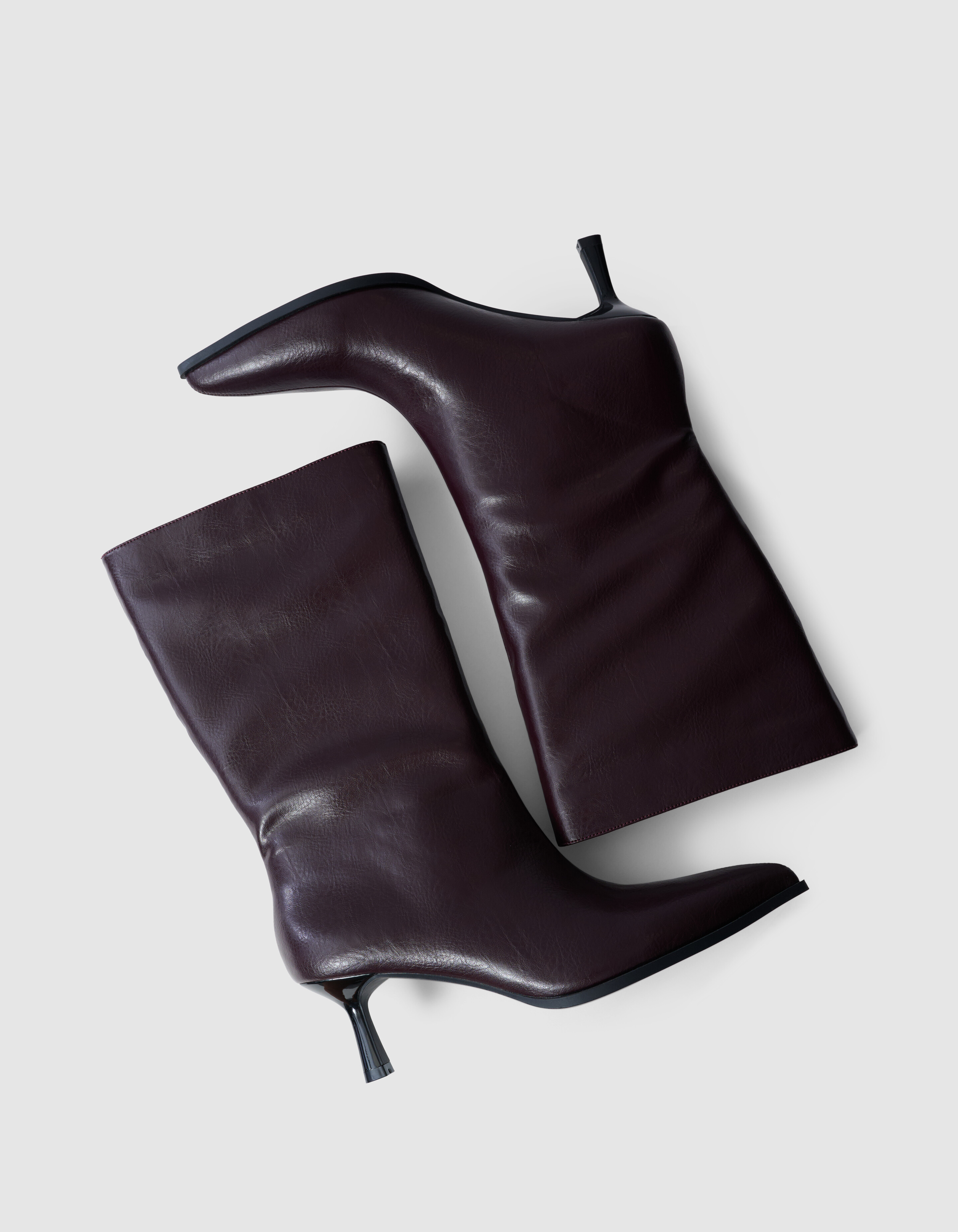 Hohe Stiefel Dunkelrot SHOEBY SHOES