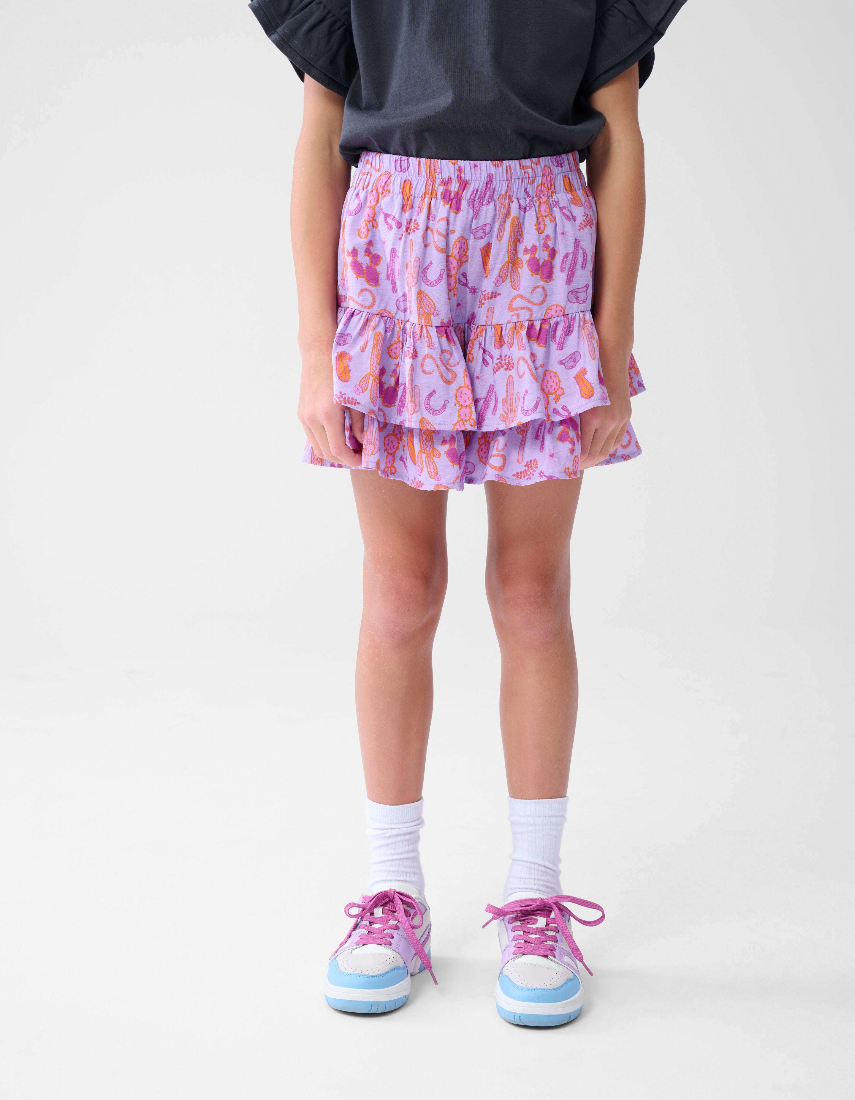 Bedruckter Rock Hellviolett SHOEBY GIRLS