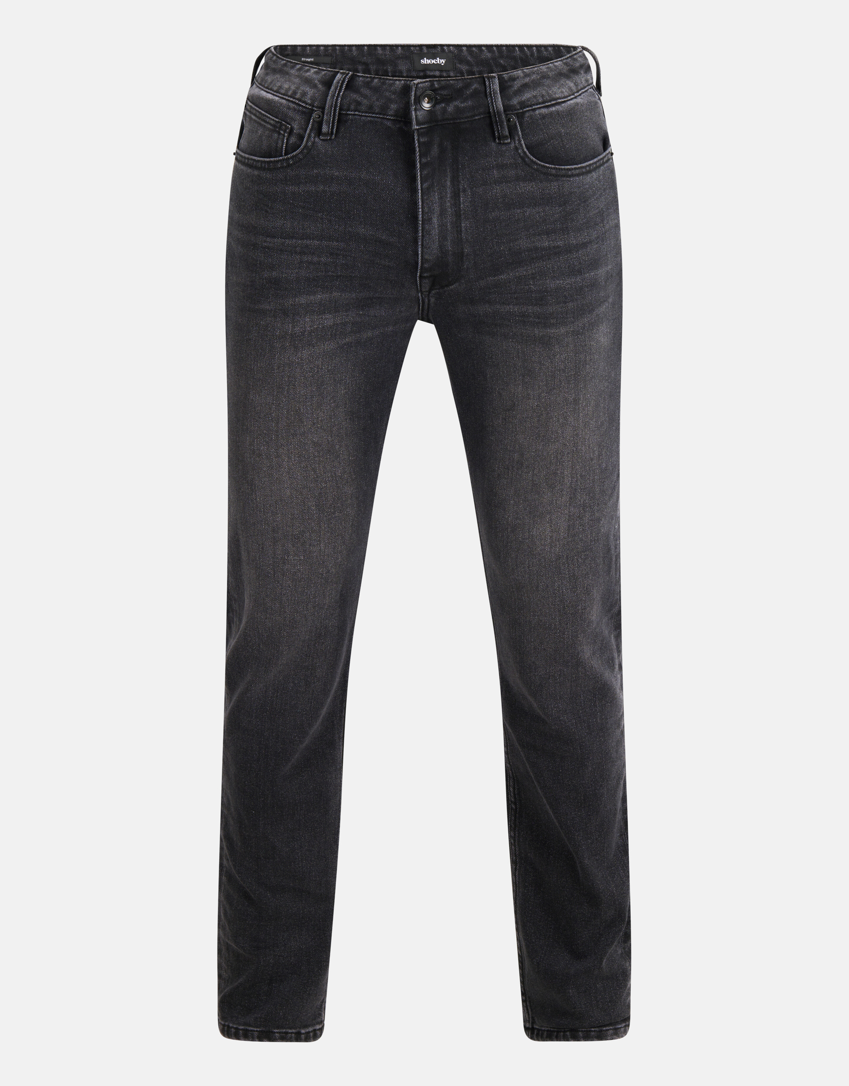 Gewaschene Straight Jeans Schwarz L34 SHOEBY MEN