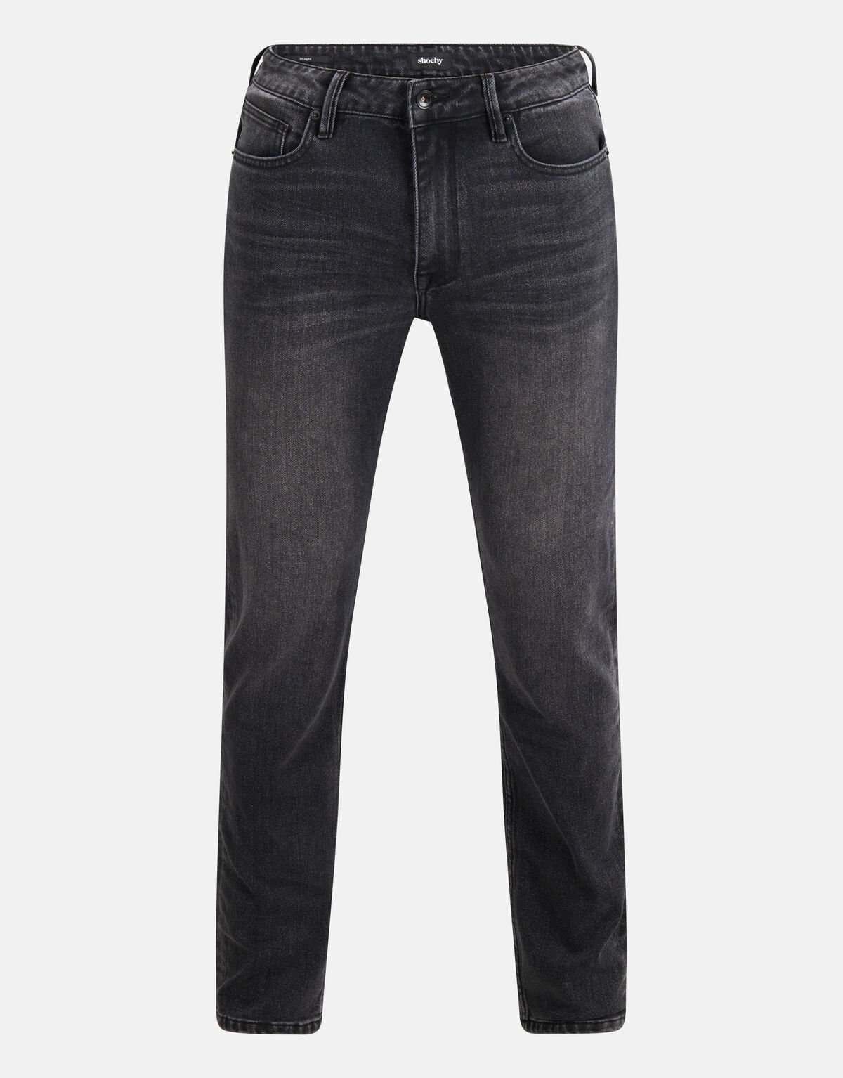 Gewaschene Straight Jeans Schwarz L34 SHOEBY MEN