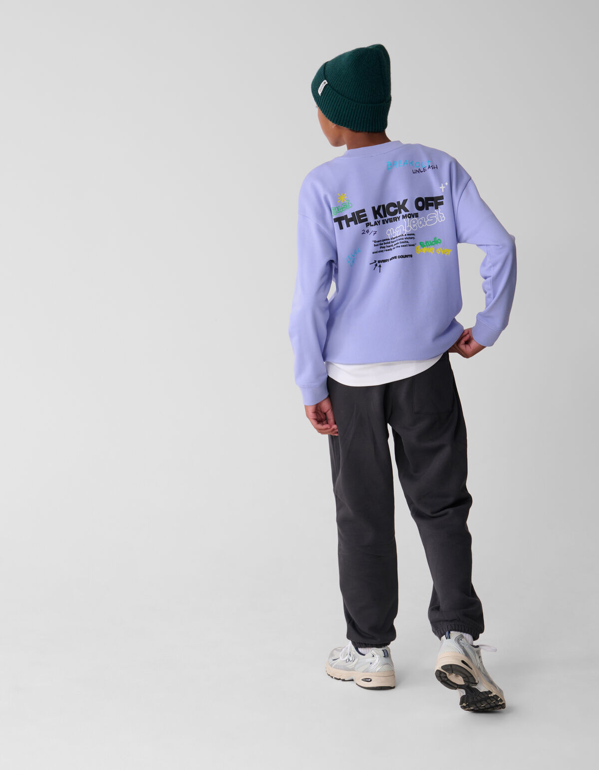 Kick Off Artwork Pullover Helllila SHOEBY BOYS