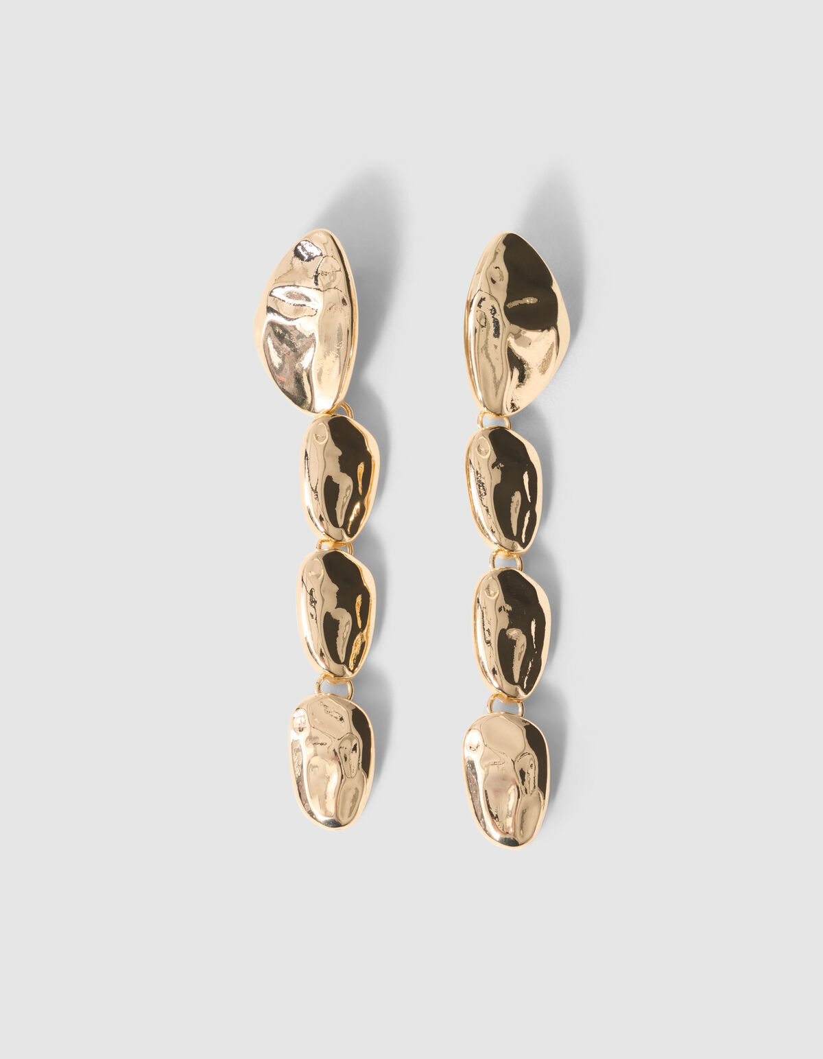 H&auml;ngende Stein-Ohrringe Gold SHOEBY ACCESSOIRES