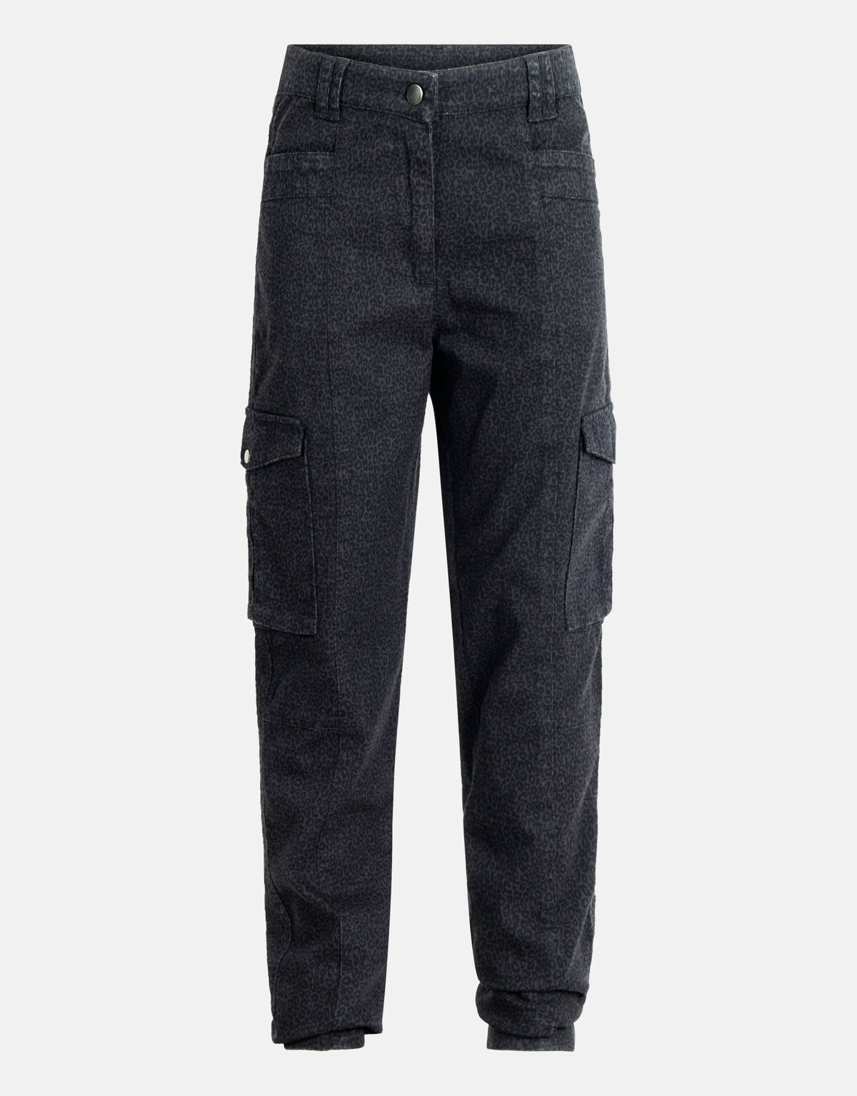 Cargo-Hose mit Leopardenmuster Dunkelgrau SHOEBY GIRLS