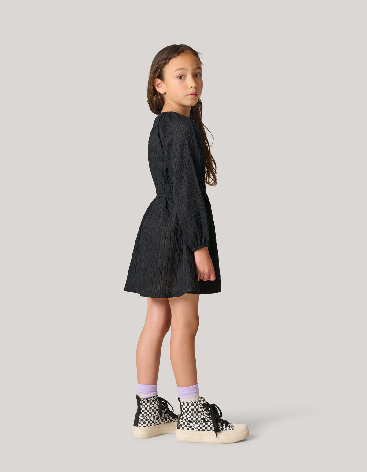 Struktur Kleid Schwarz SHOEBY GIRLS