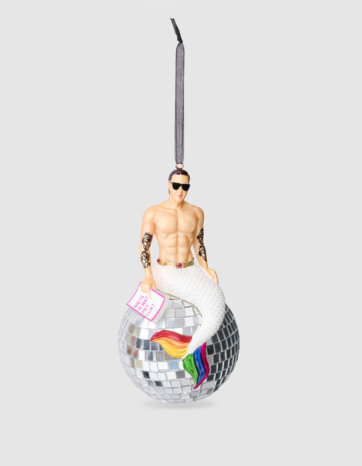 Merman Disco Weihnachtskugel Silber von Fred SHOEBY ACCESSOIRES