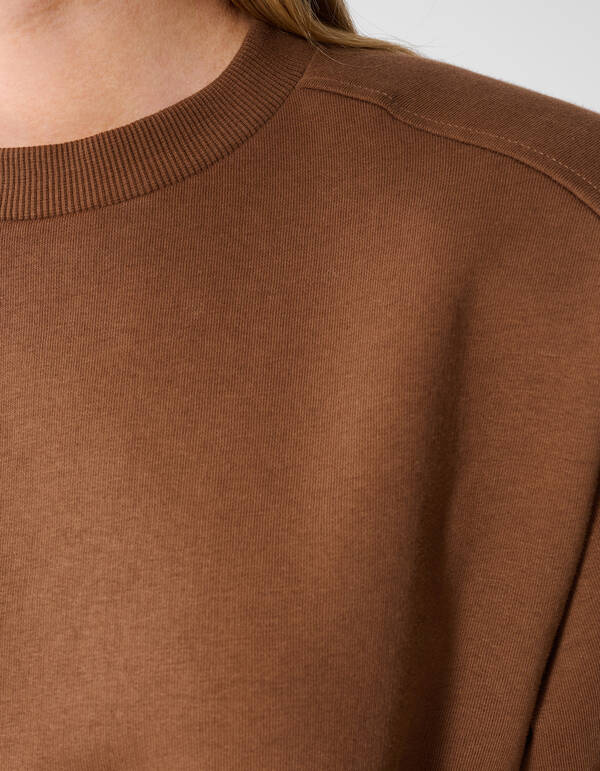 Oversized Sweatshirt T-Shirt Braun SHOEBY WOMEN