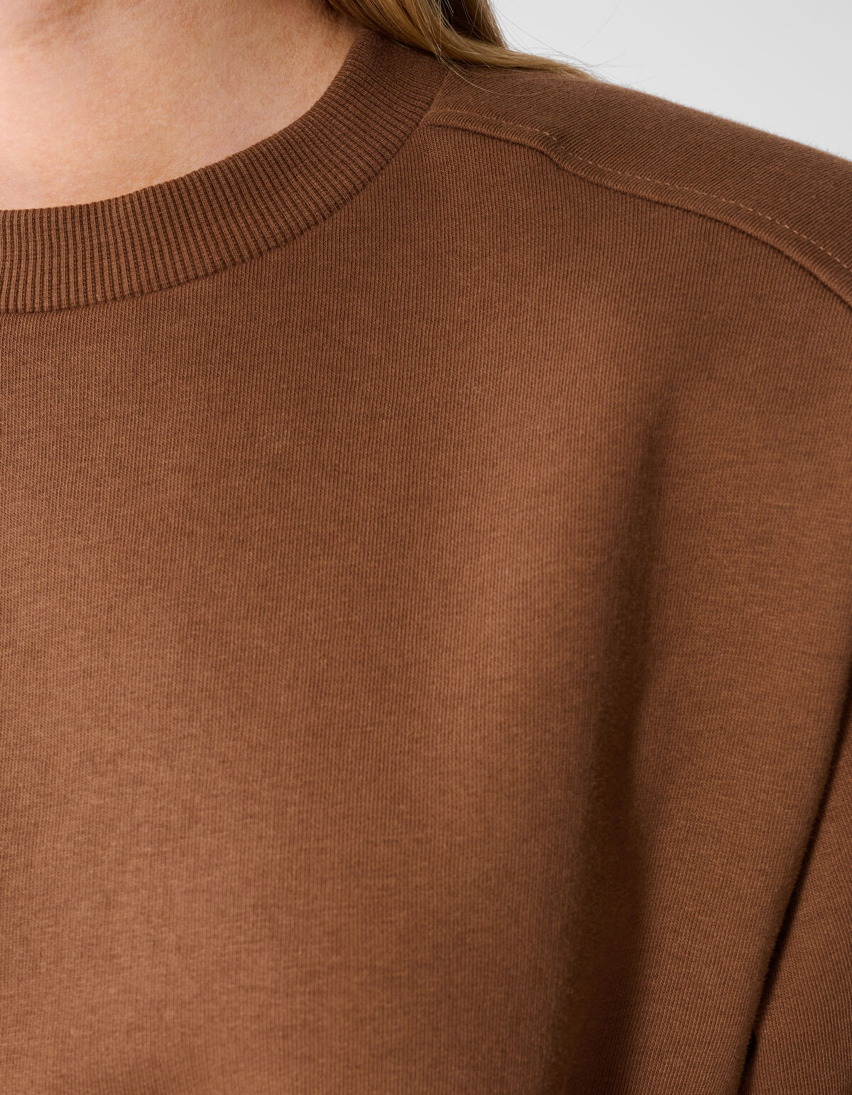 Oversized Sweatshirt T-Shirt Braun SHOEBY WOMEN