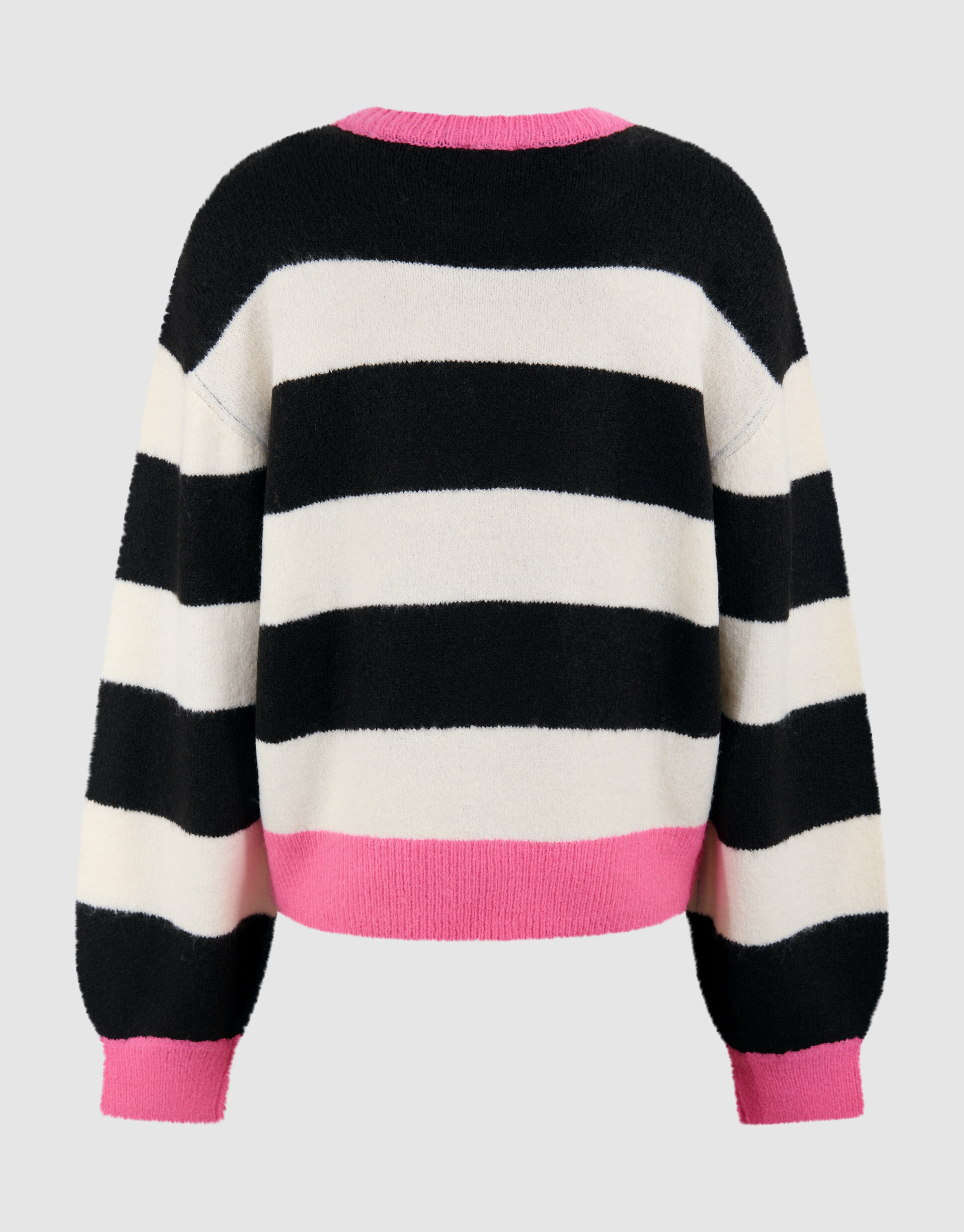 Smile Gestreifter Pullover Schwarz SHOEBY GIRLS