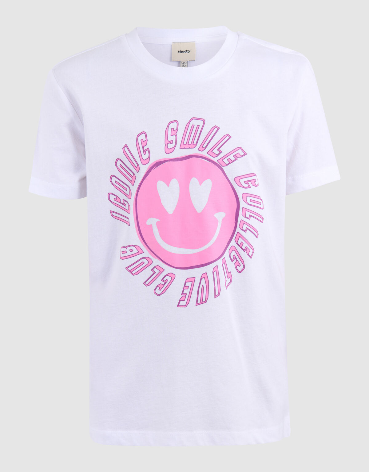Smile Artwork T-shirt Wei&szlig; SHOEBY GIRLS