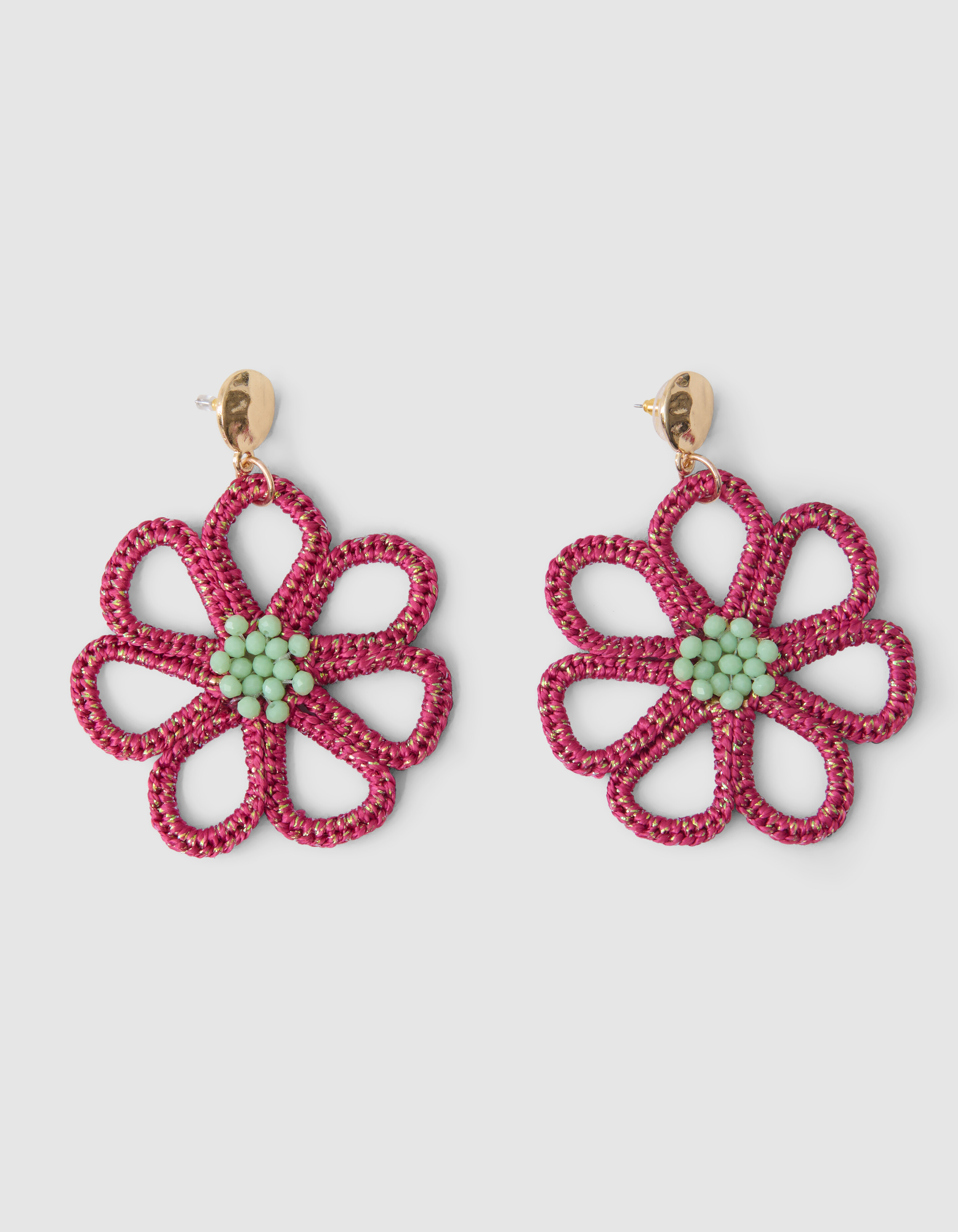 Blumen-Ohrringe Rosa SHOEBY ACCESSOIRES