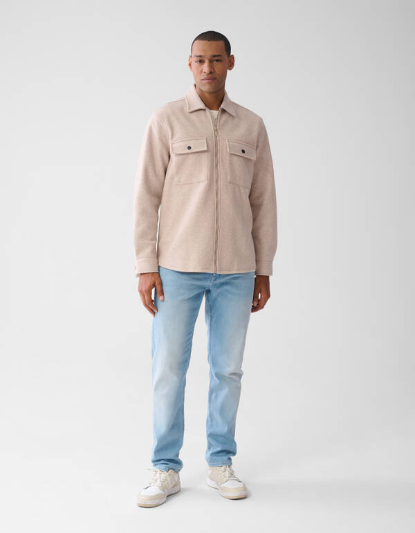 Zip-Overshirt Sand SHOEBY MEN