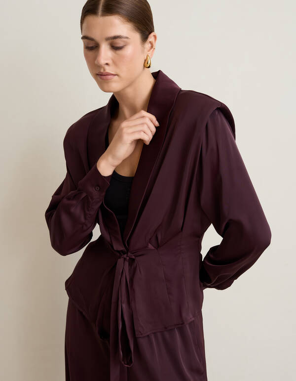 Taillierte Bluse Dunkelrot By Mieke SHOEBY WOMEN