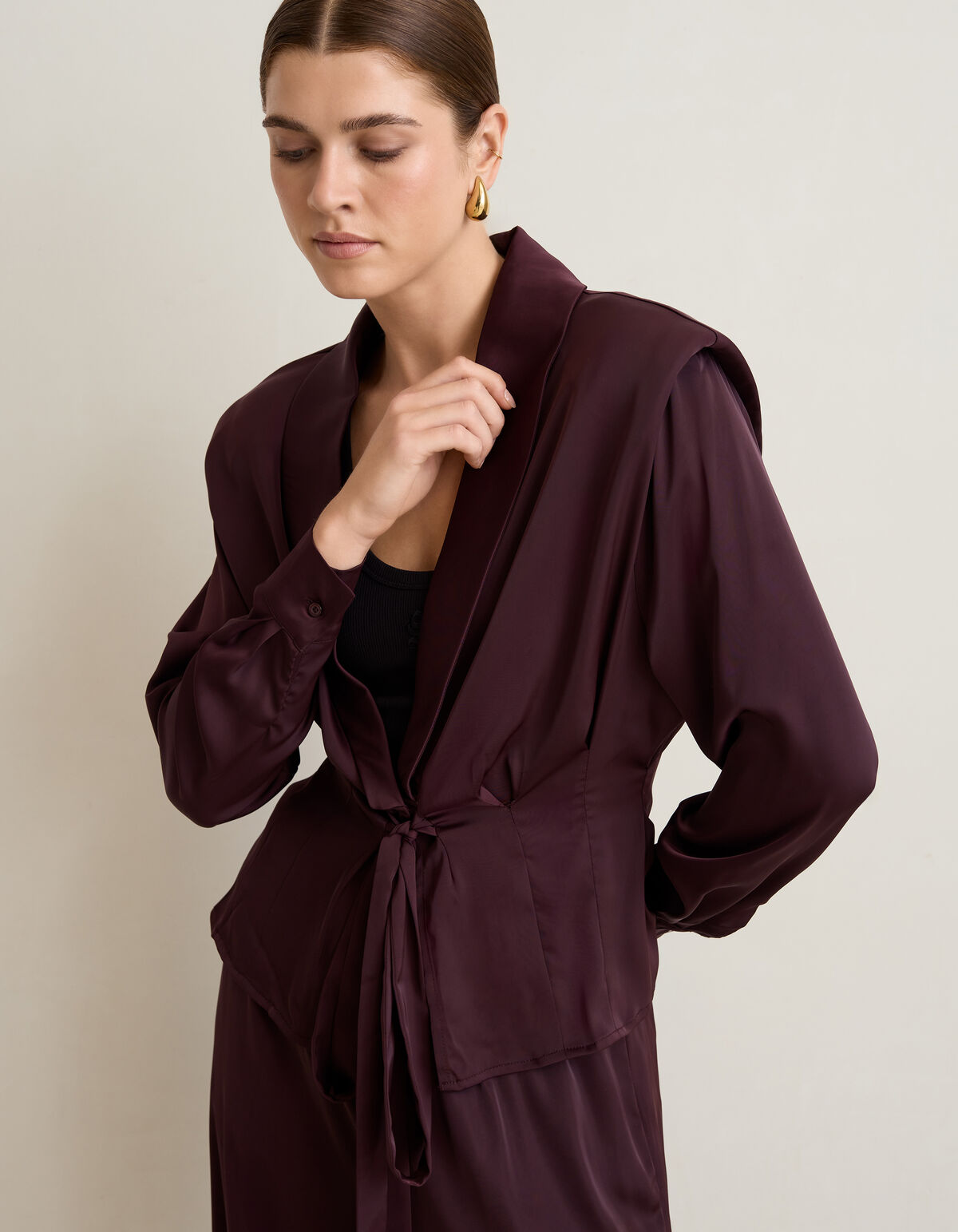 Taillierte Bluse Dunkelrot By Mieke SHOEBY WOMEN