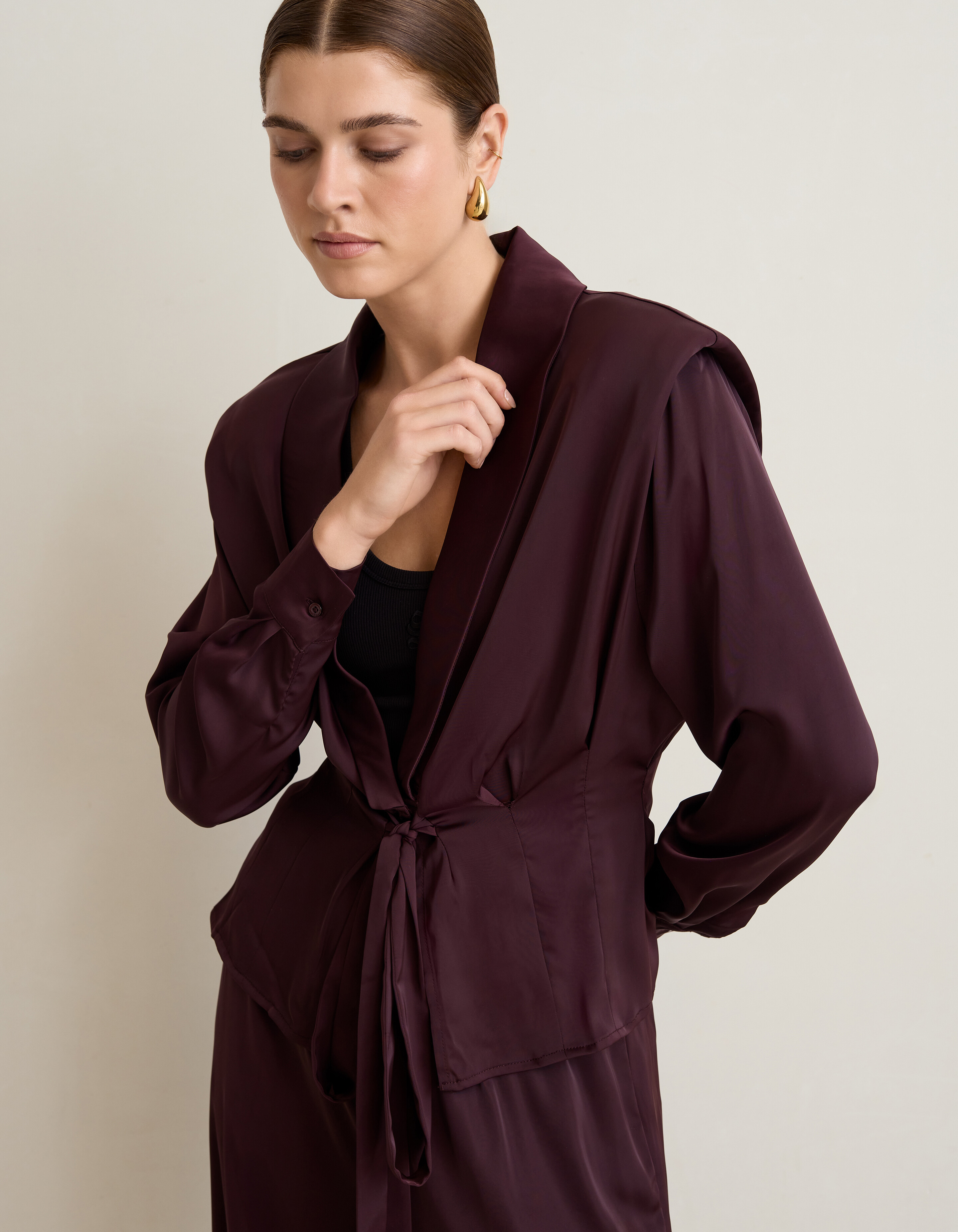 Taillierte Bluse Dunkelrot By Mieke SHOEBY WOMEN