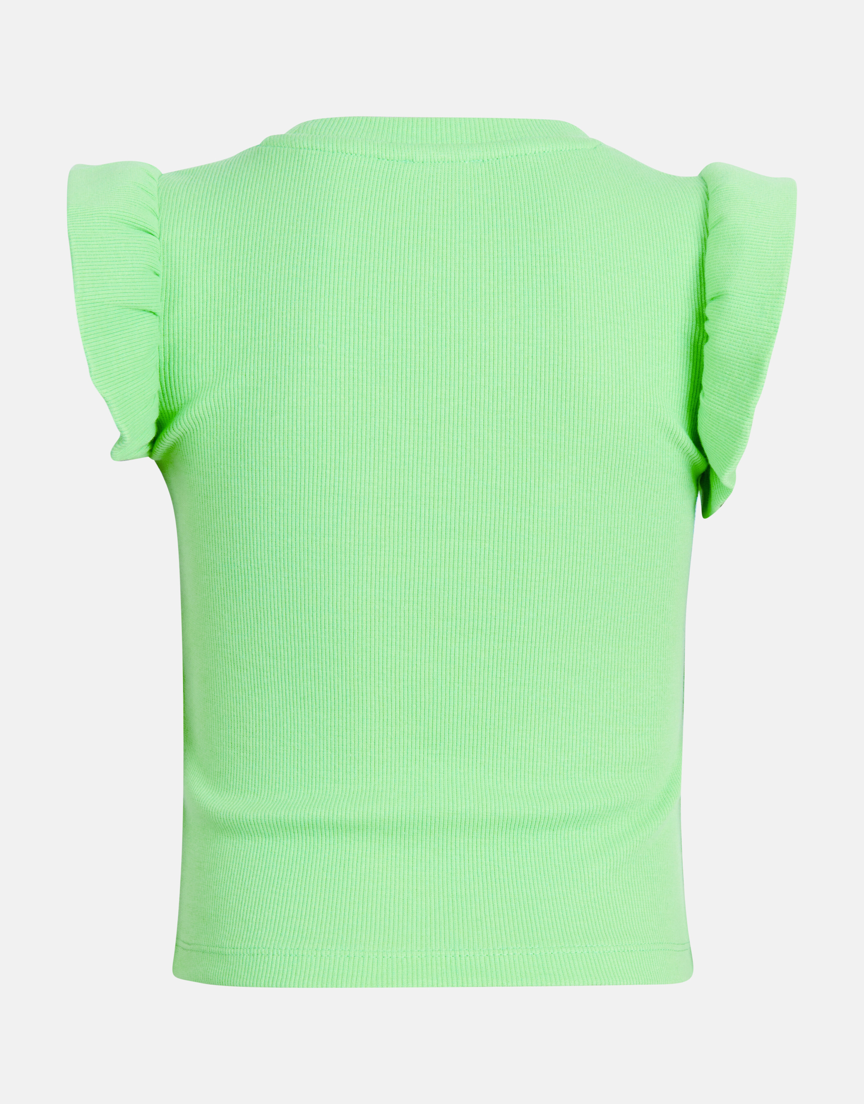 Ruffle Rib Top Grün SHOEBY GIRLS