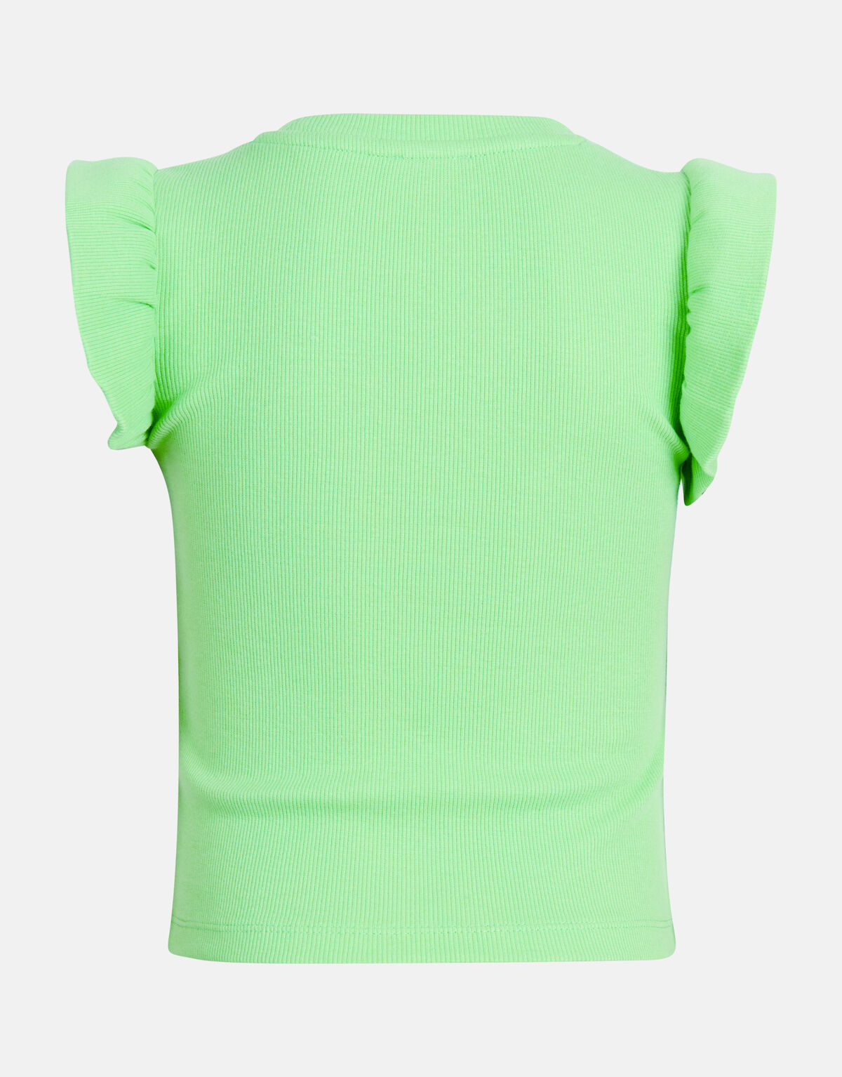 Ruffle Rib Top Grün SHOEBY GIRLS