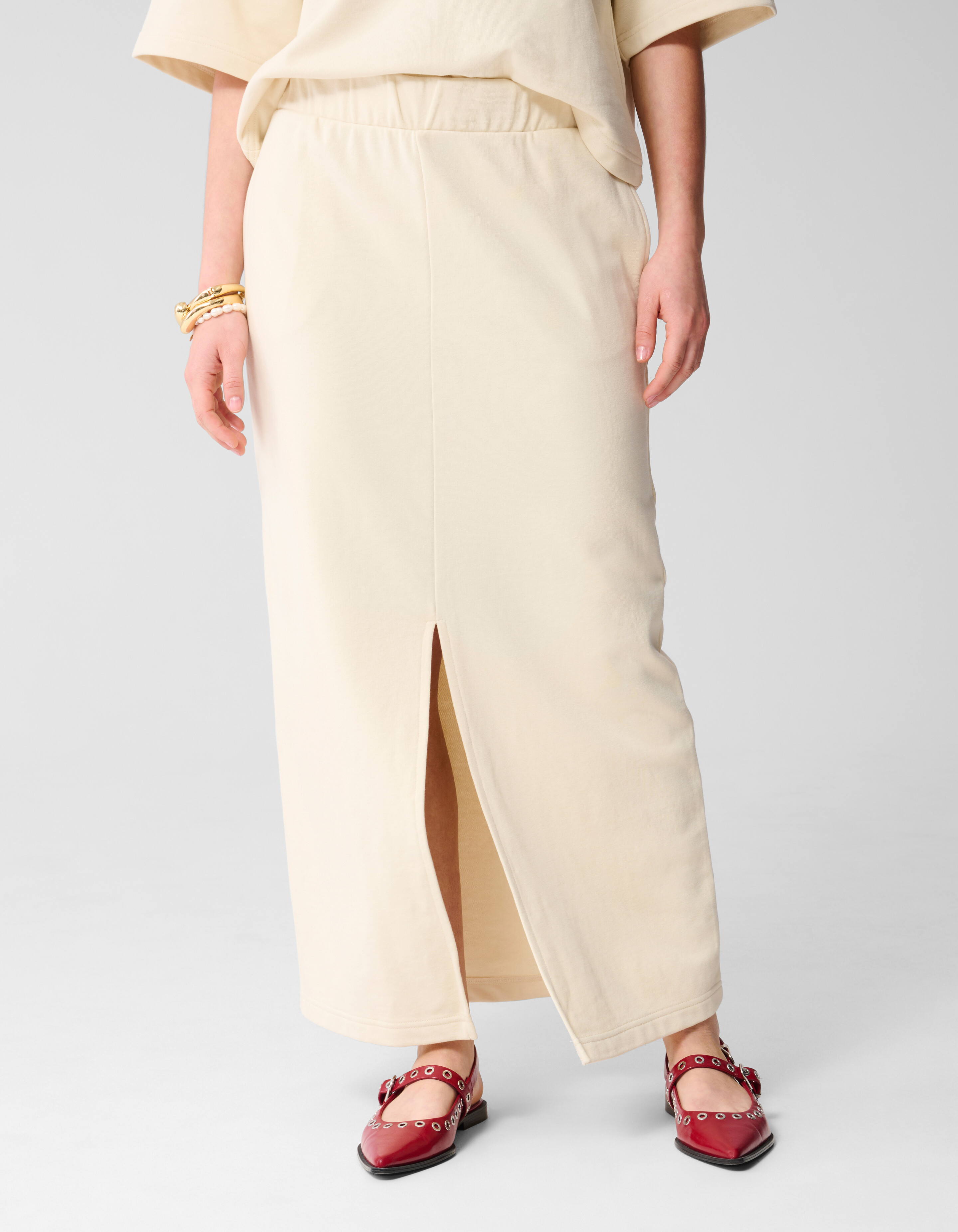Maxi-Sweat-Rock Off White SHOEBY WOMEN