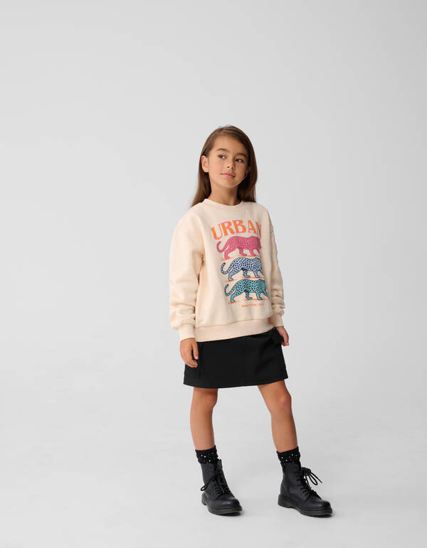 Urban Artwork Pullover Zand SHOEBY GIRLS