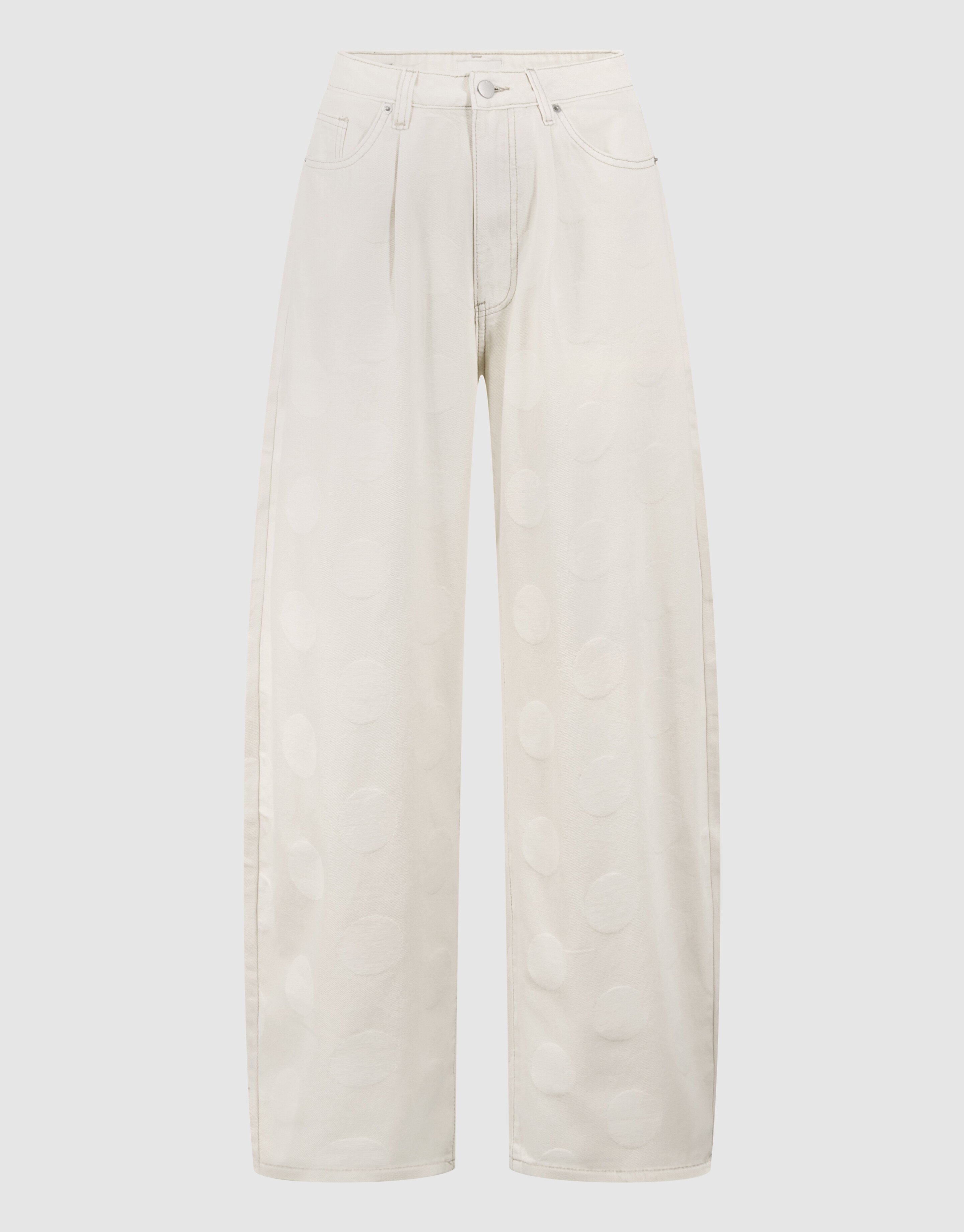 Polkadot Baggy Fit Jeans Gebrochen Wei&szlig; SHOEBY WOMEN