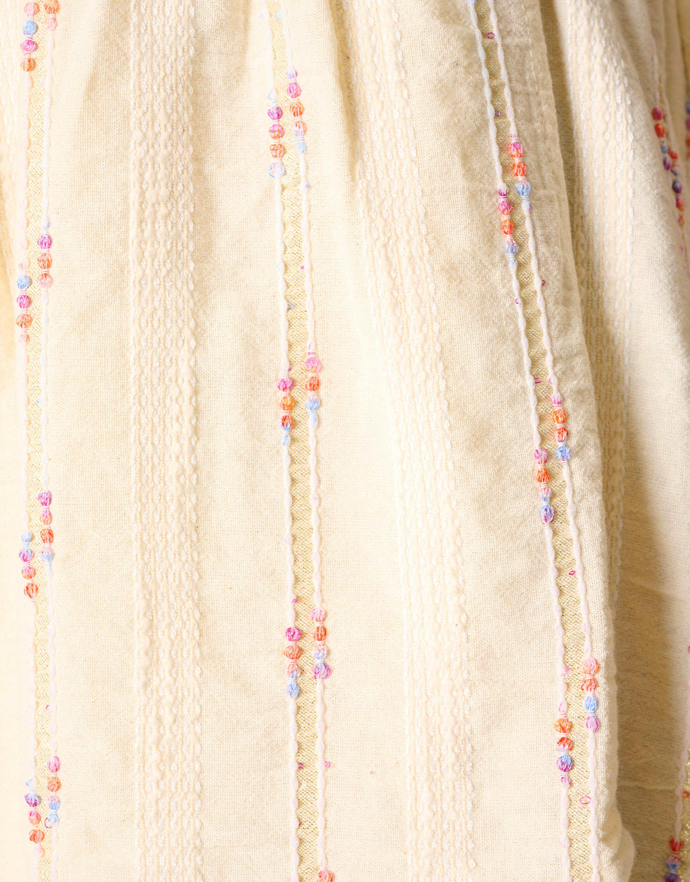 Jacquard Jurk Gebroken Wit SHOEBY WOMEN