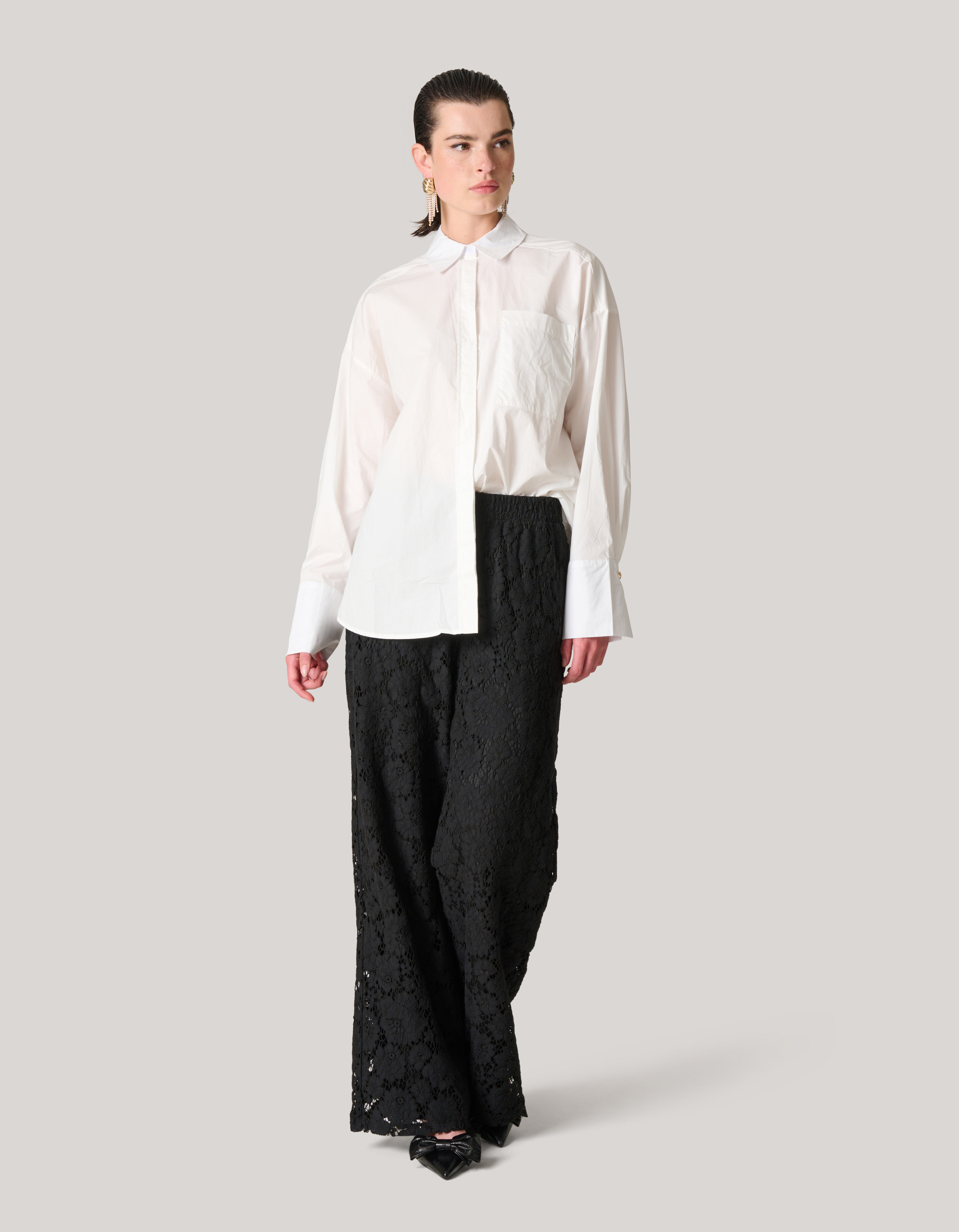 Popeline-Bluse Weiß SHOEBY WOMEN