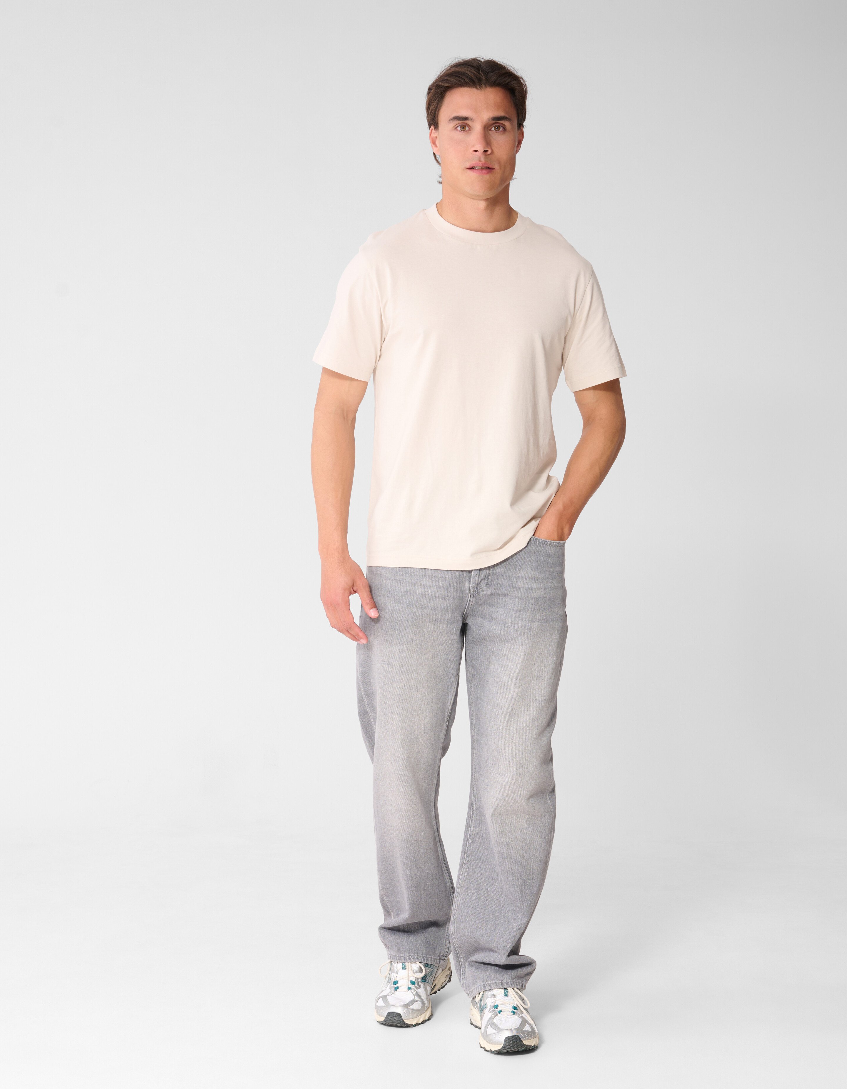 Relaxed Fit Jeans Grau SHOEBY MEN