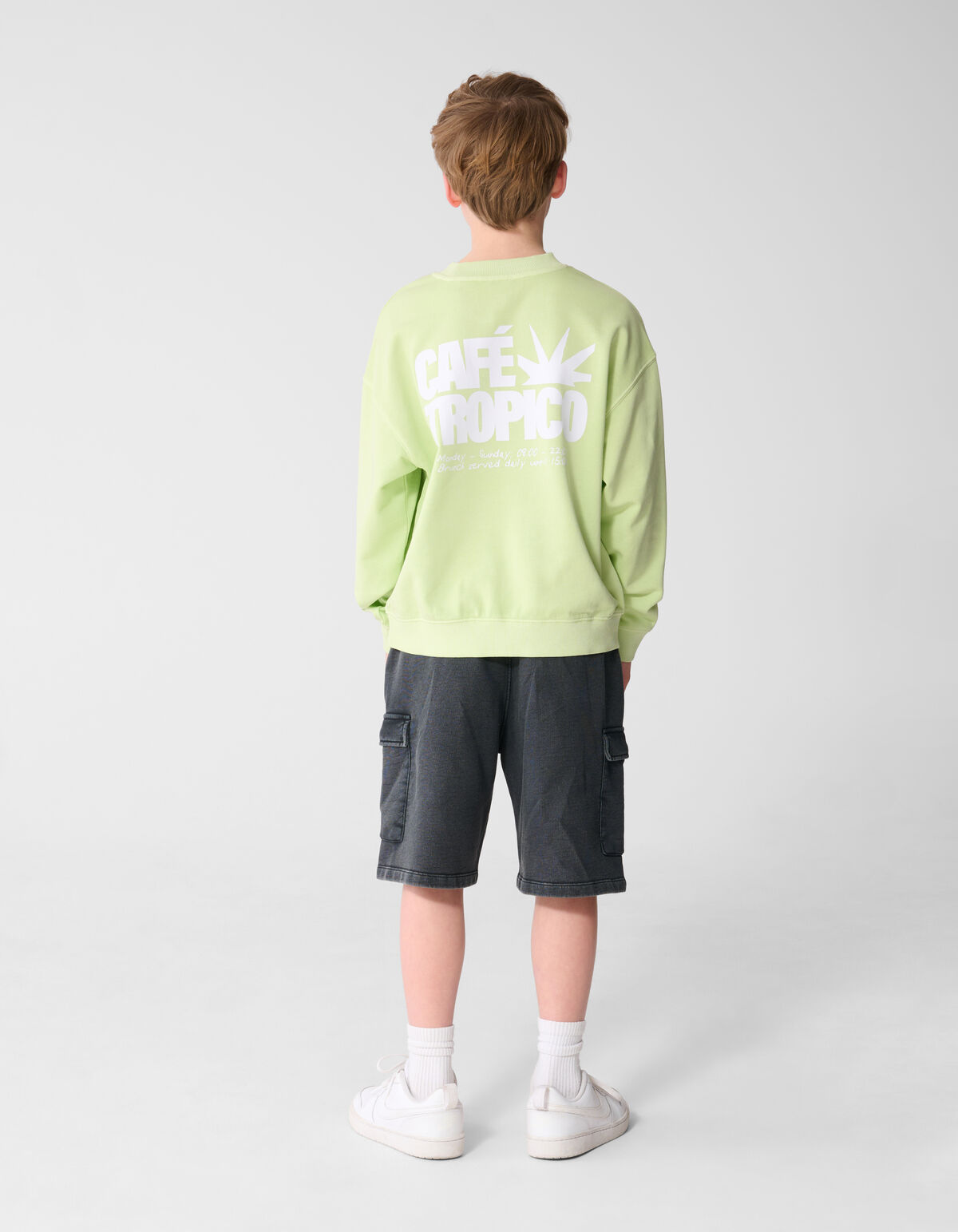 L&auml;ssige Cargo-Shorts Dunkelgrau SHOEBY BOYS