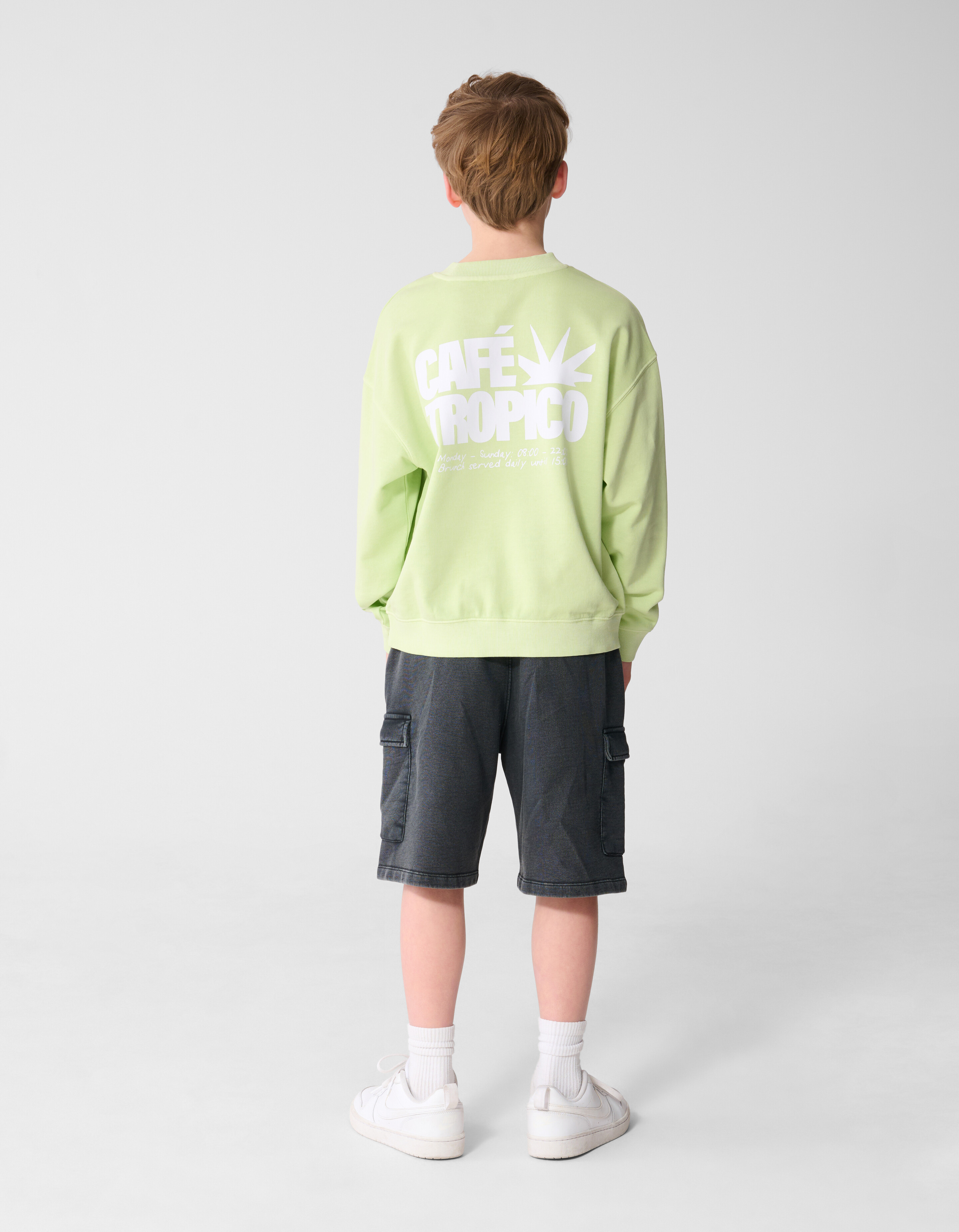 L&auml;ssige Cargo-Shorts Dunkelgrau SHOEBY BOYS