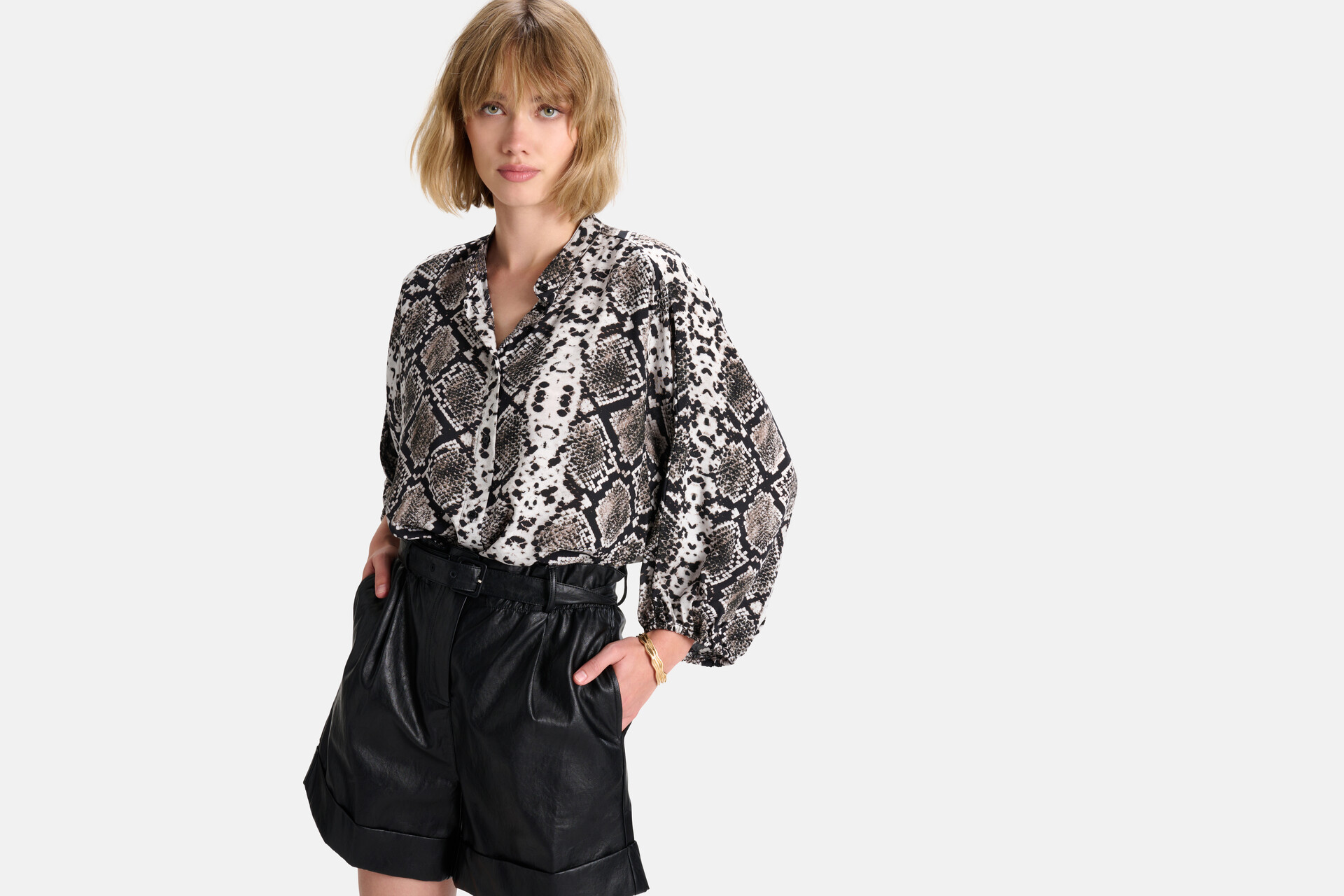 Bluse mit Schlangendruck SHOEBY WOMEN