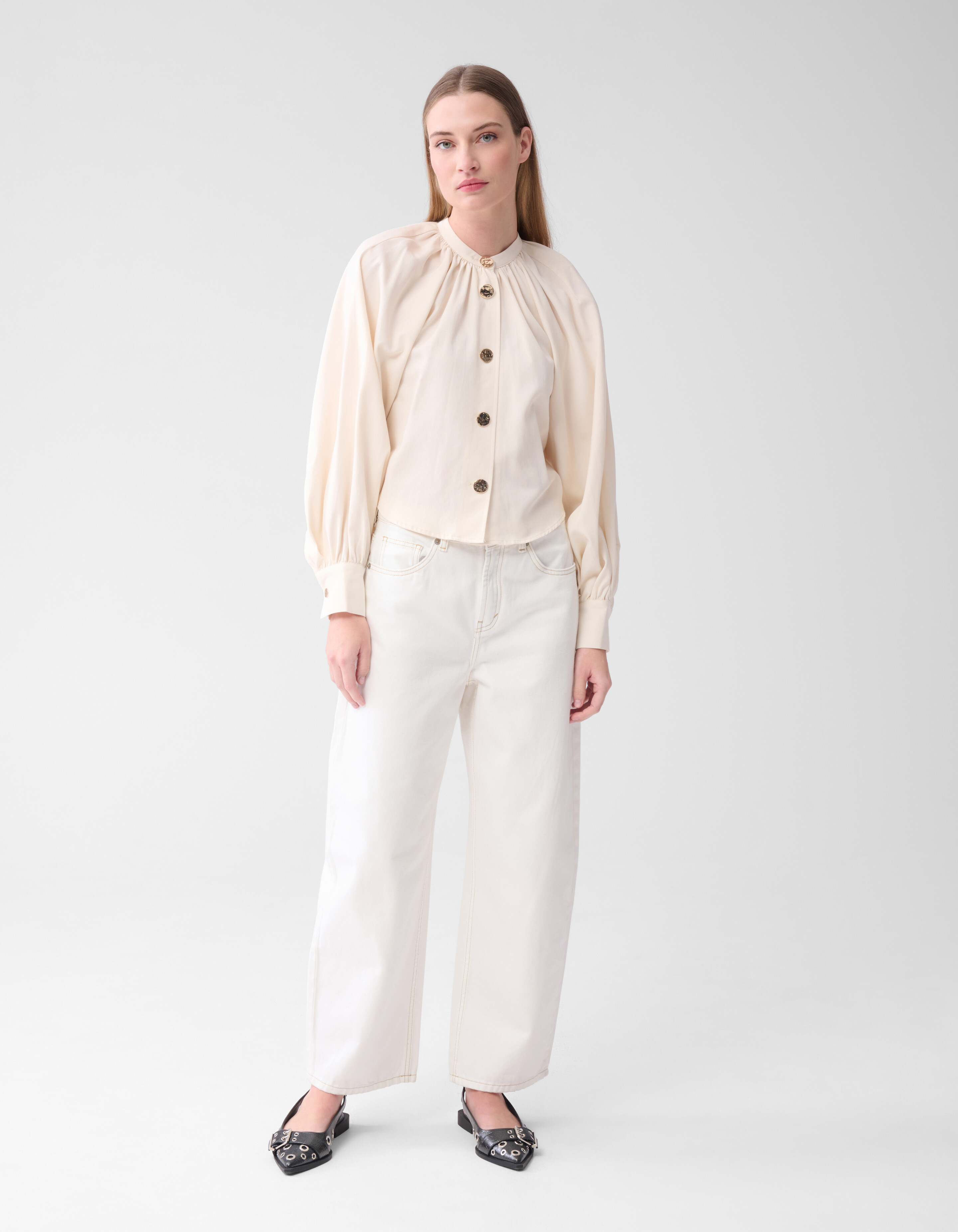 Barrel Fit Jeans Off White von Lonneke SHOEBY WOMEN